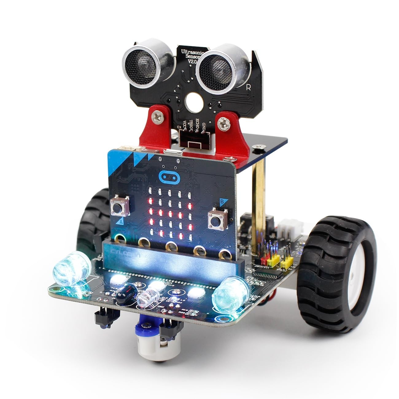 Microbit V2 Coding Robotics Toys DIY STEM Science Education RC Car Kit for 10…