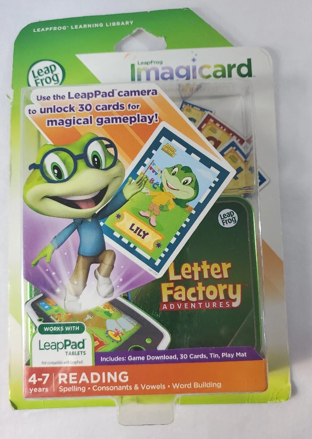 NEW LeapFrog Imagicard Letter Factory Adventures READING Learning Game LeapPad