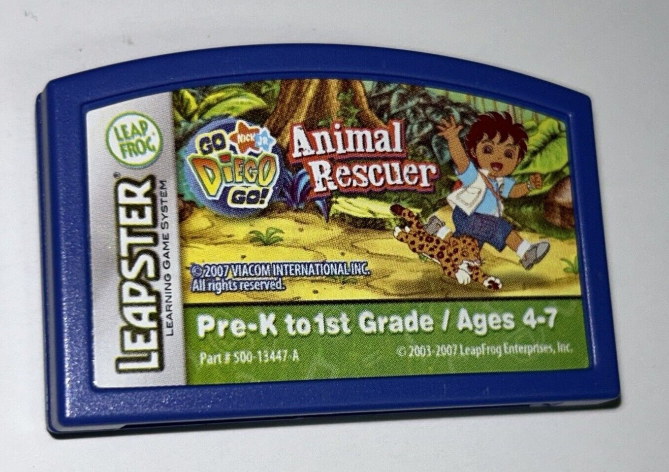 Leapfrog Leapster 2 Game Cartridge ONLY Go Diego Go! Animal Rescuer TESTED