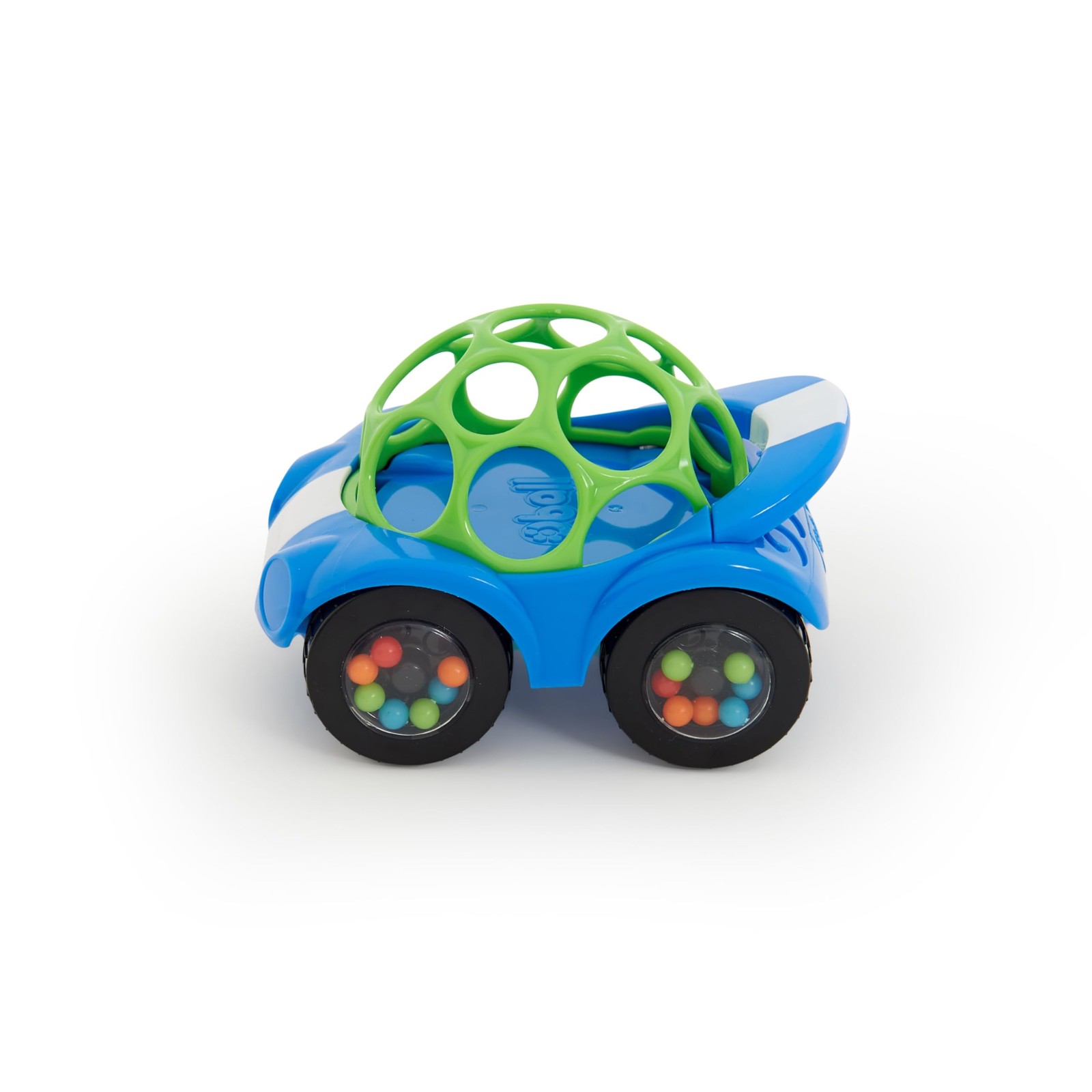 Bright Starts Oball Easy Grasp Rattle & Roll Toy 1 Count (Pack of 1), Blue