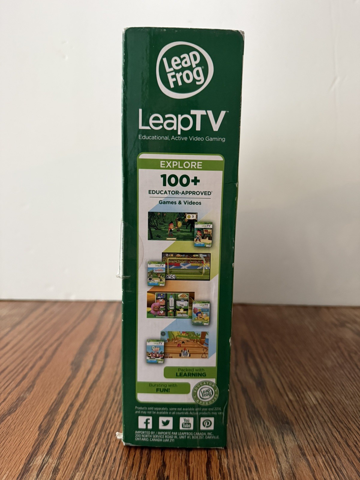 Leap Frog Leap TV Educational Active Video Gaming System Ages 3-8 ~New Open Box