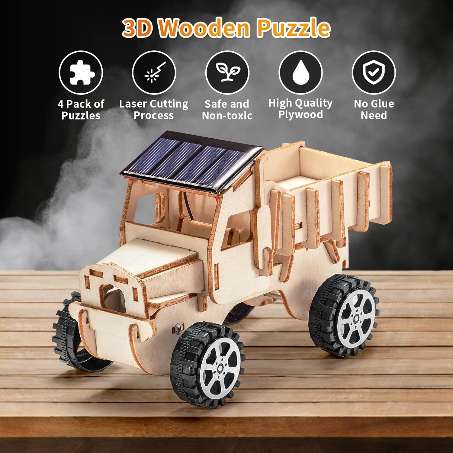 STEM Kits for Kids Age 8-10, Wood Craft Projects Kit for Kids 8-12 Model Science