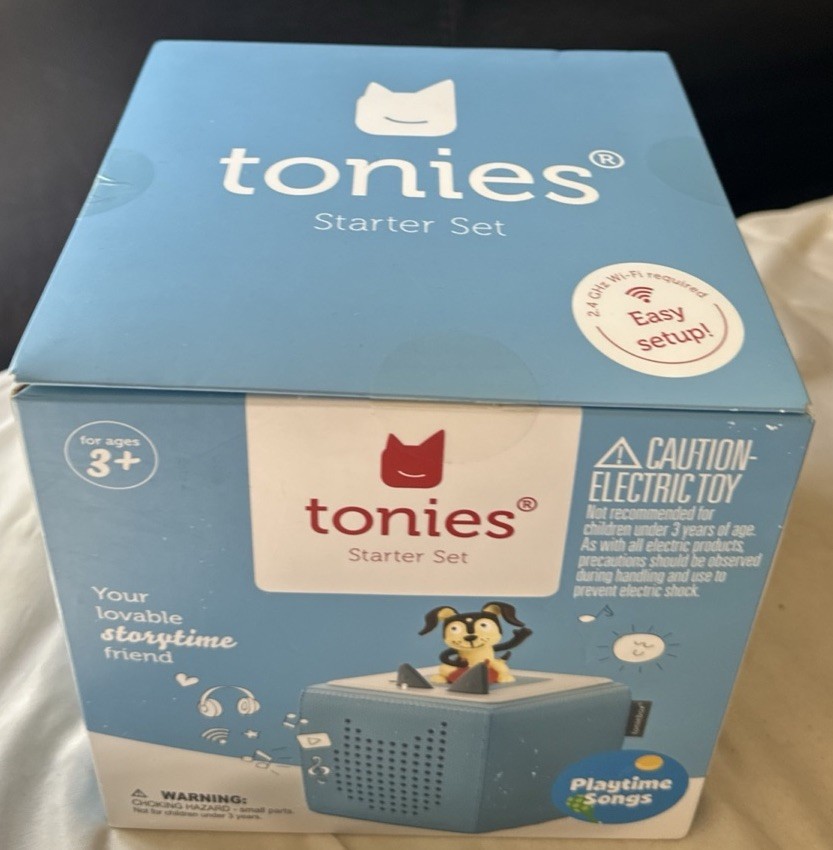 Tonies Toniebox Blue Audio Starter Set Playtime Songs/Story Teller & FREE SHIP!!