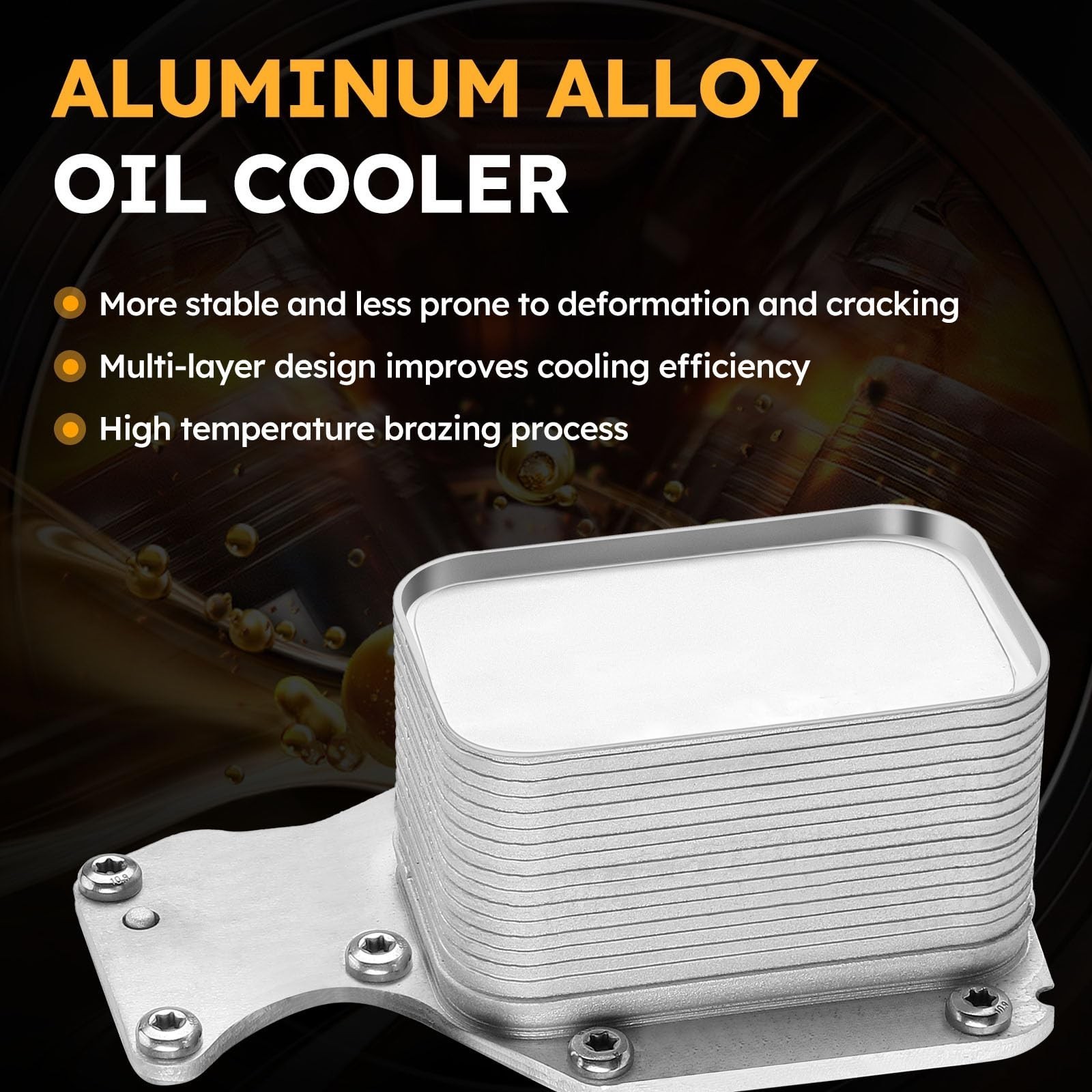 Complete Oil Filter Housing Kit w/ Oil Cooler 11428596283 For BMW B46 B48 Engine
