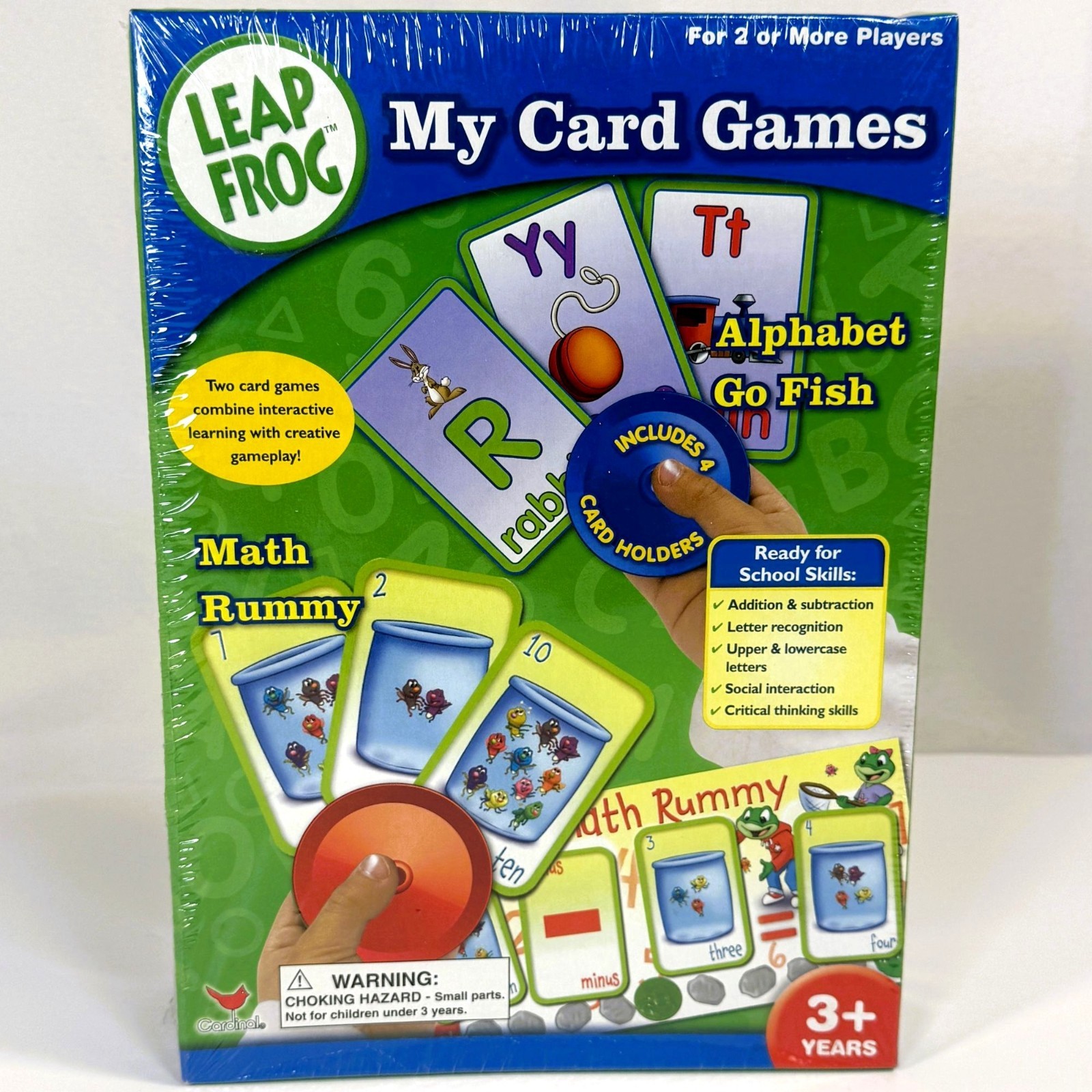 LeapFrog My Card Games Alphabet Go Fish Math Rummy Sealed Kids Learning Game 3+