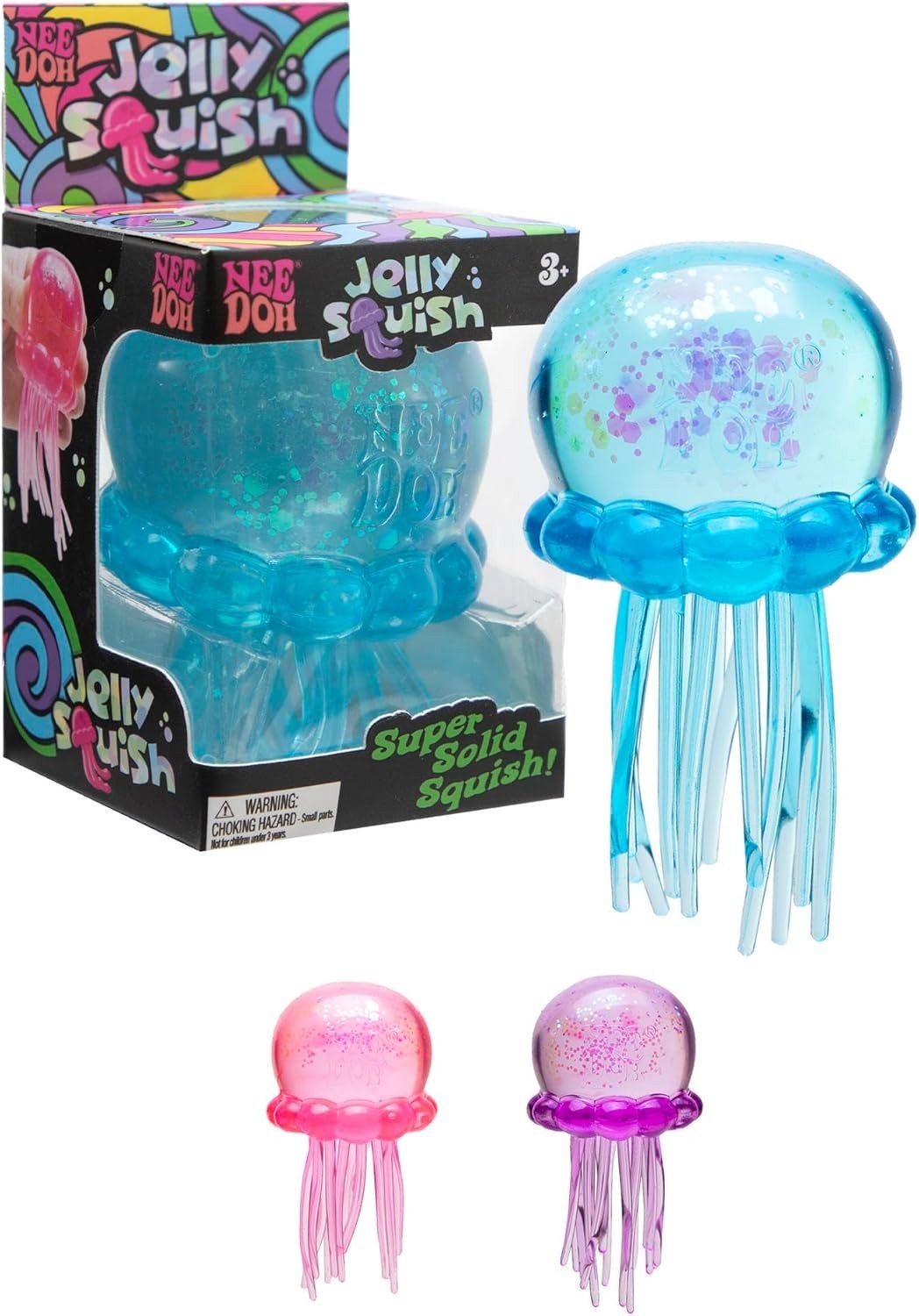 NeeDoh 💙 BLUE Jelly Squish Jellyfish Fidget Sensory Toy – US Seller