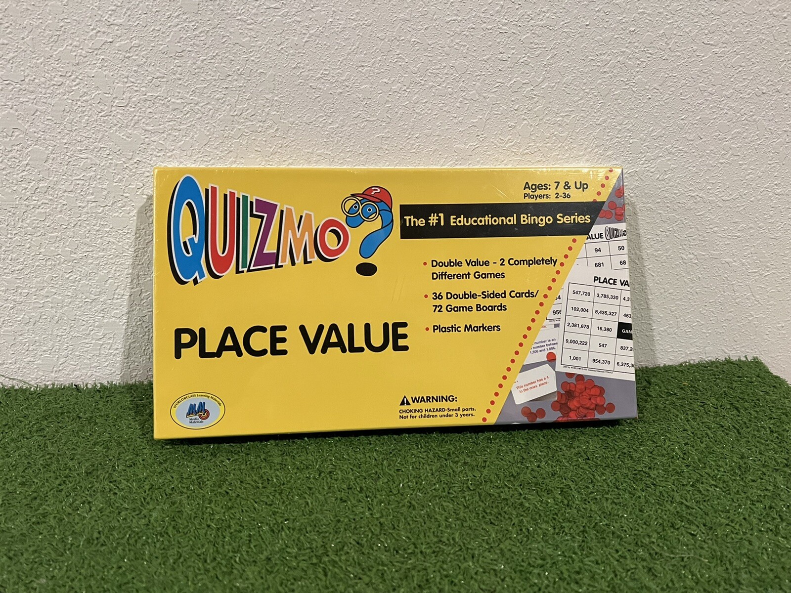 Quizmo Place Value Bingo Game Age 7&Up World Class Learning Materials- NEW