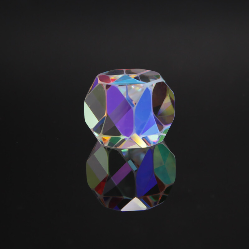 Cube Crystal Prism Cross Dichroic Prism Dice Octahedral Beam Combiner Decorative