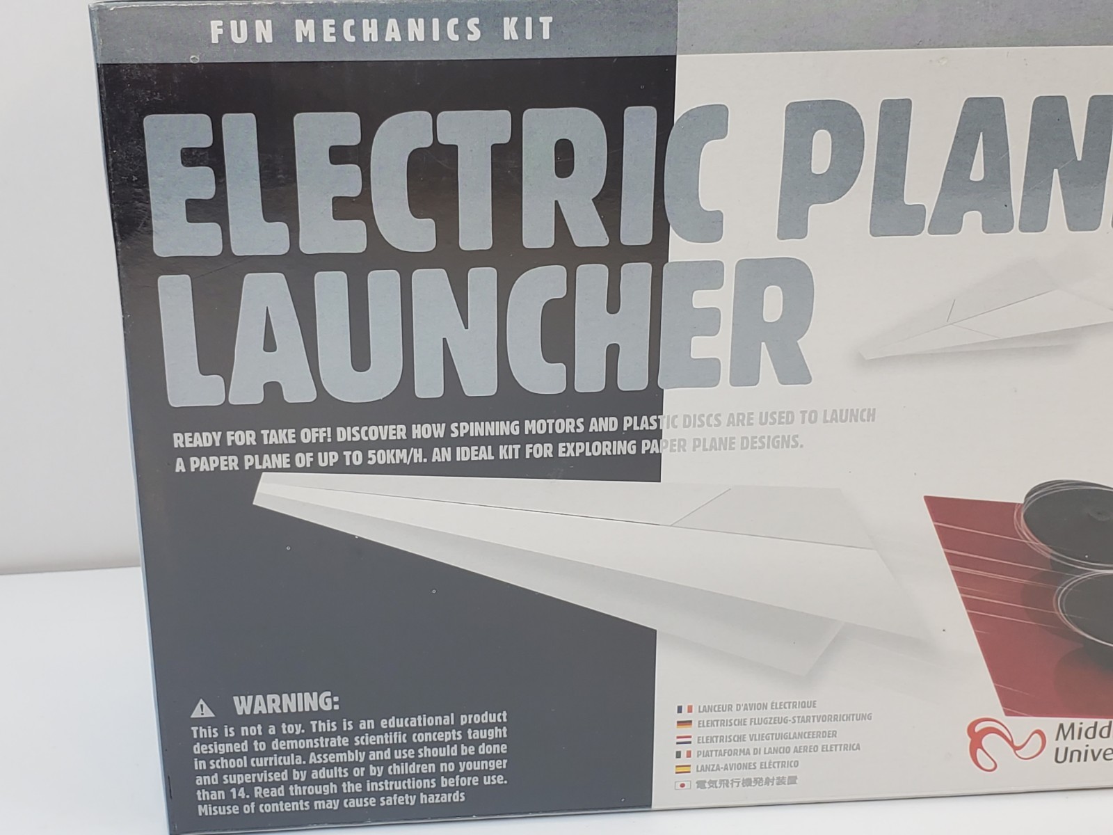 4M Electric Plane Launcher Kit Fun Mechanics Kit for Paper Airplanes New Sealed