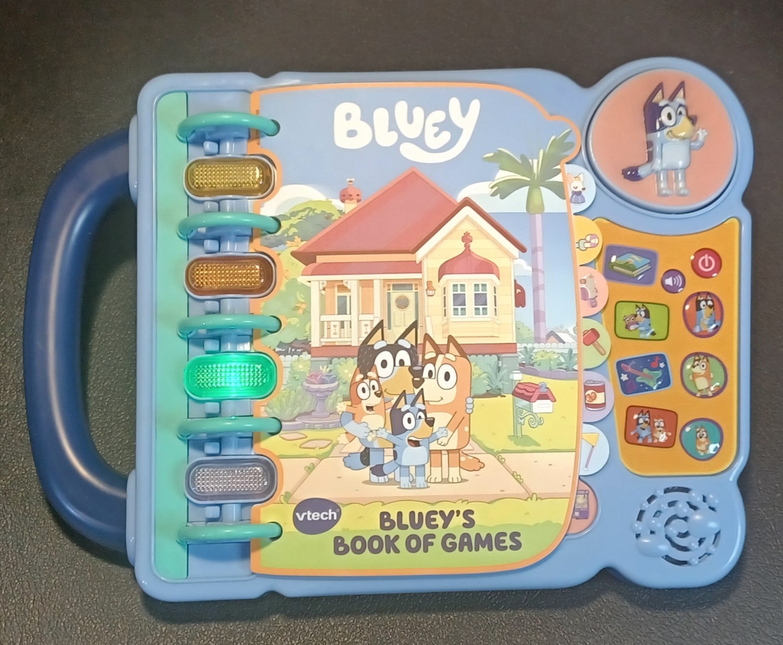 VTech Bluey’s Book of Games 5412 Interactive Pretend-Play Book for Preschoolers