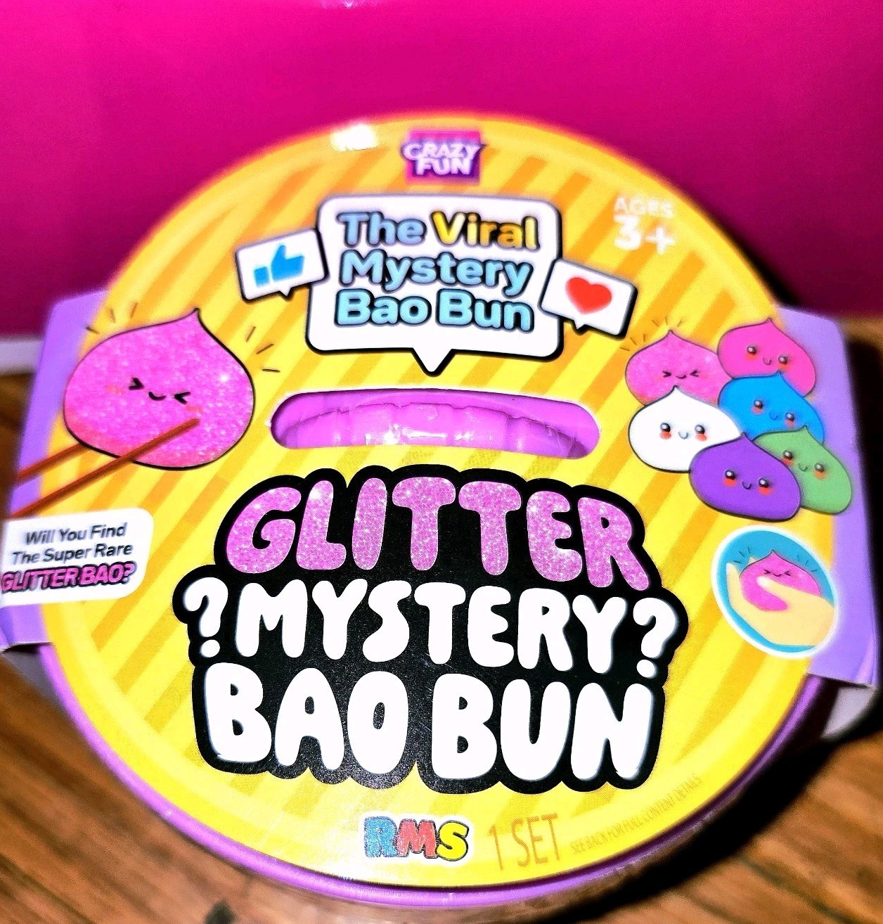 RMS Pink Glitter Chase Dumpling Factory Sealed Authentic Rare Collectible