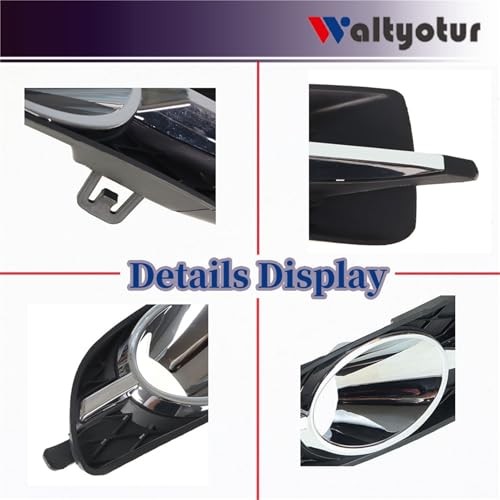 2 x Front Bumper Left + Right Bumper Fog Light Lamp Cover Trim Grille
