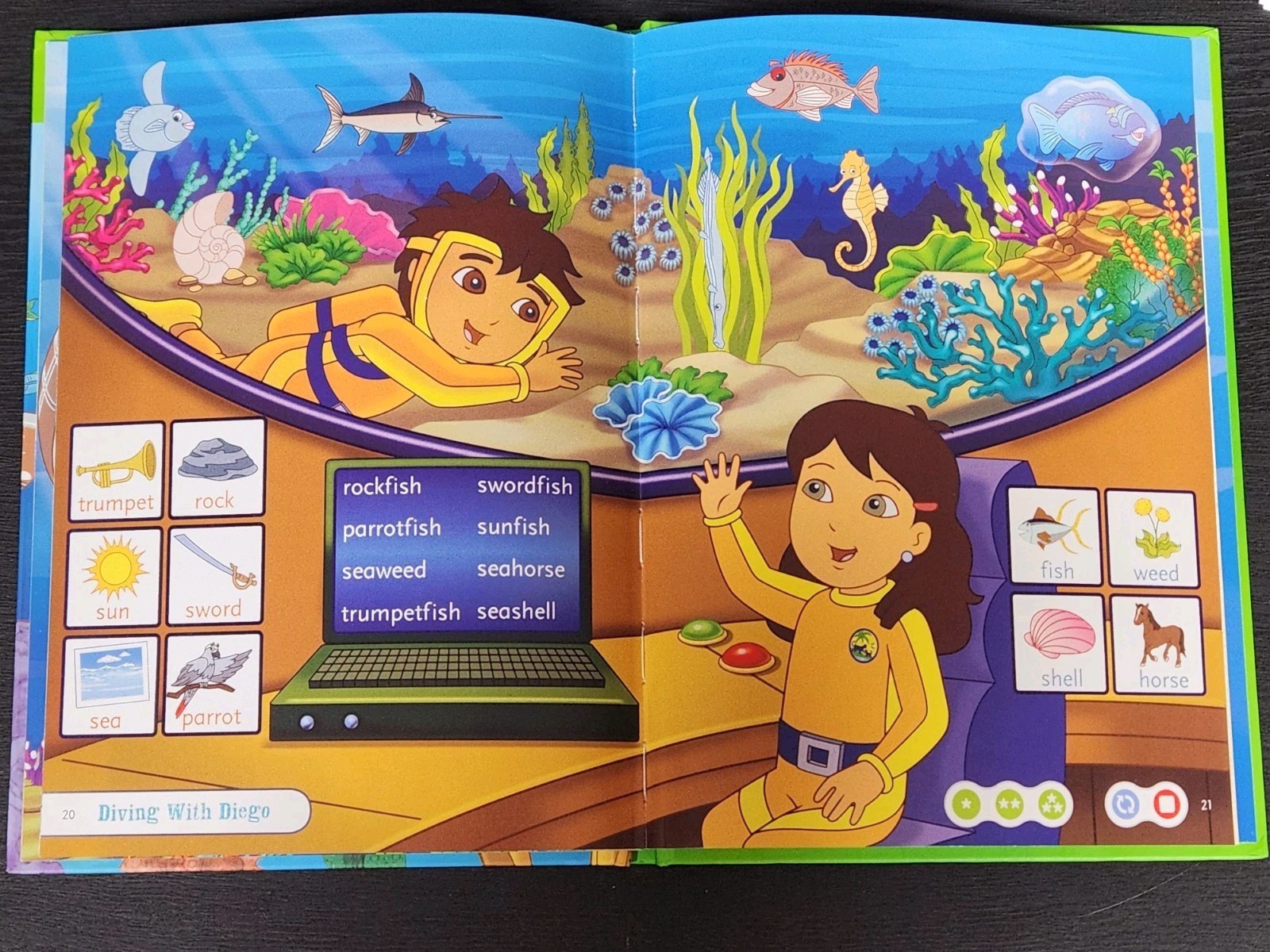 LeapFrog Tag + LeapReader book — GO DIEGO GO! UNDERWATER MYSTERY