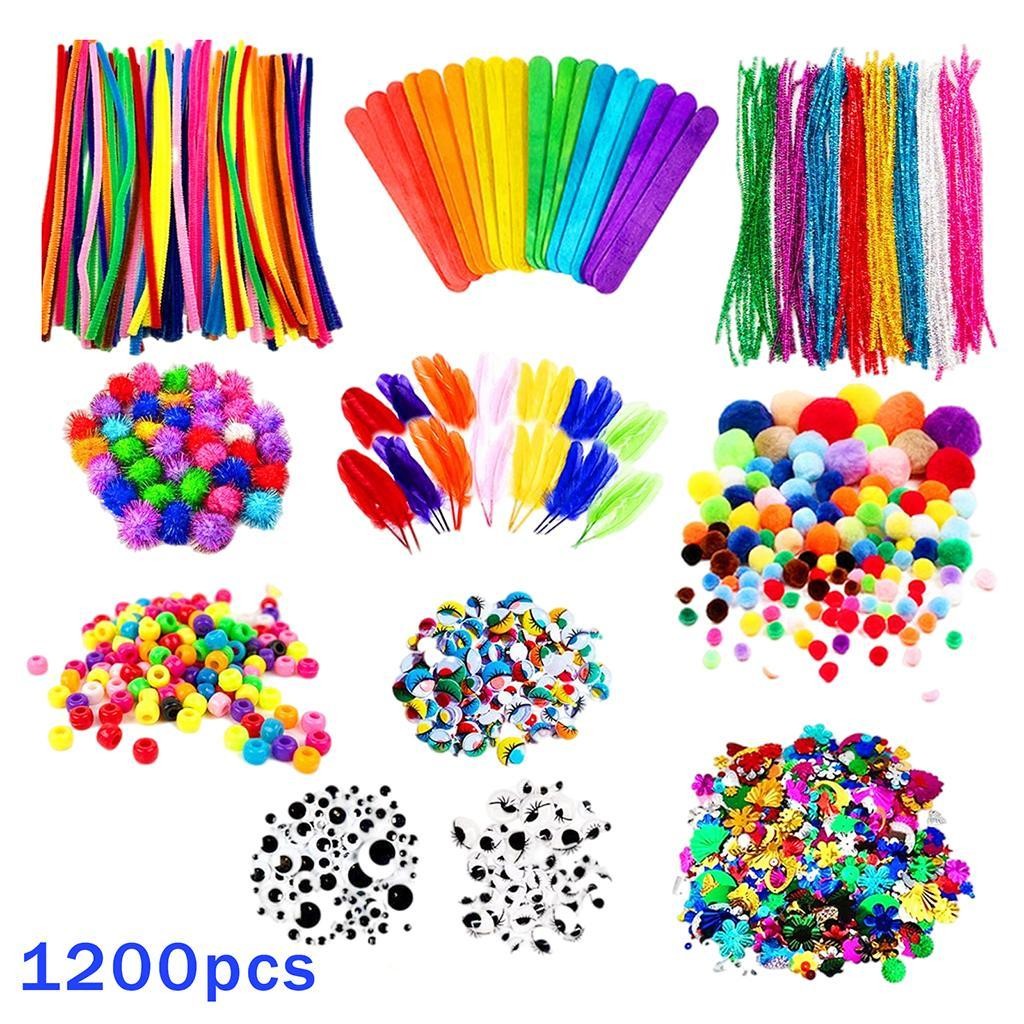 Craft Art Supply Toddlers Age 4-12 Making Kit Wiggle Y More Jar Eyes Project
