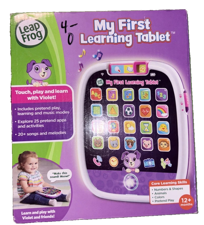 Leap Frog My First Learning Tablet Purple Pretend Play Learning & Music Modes