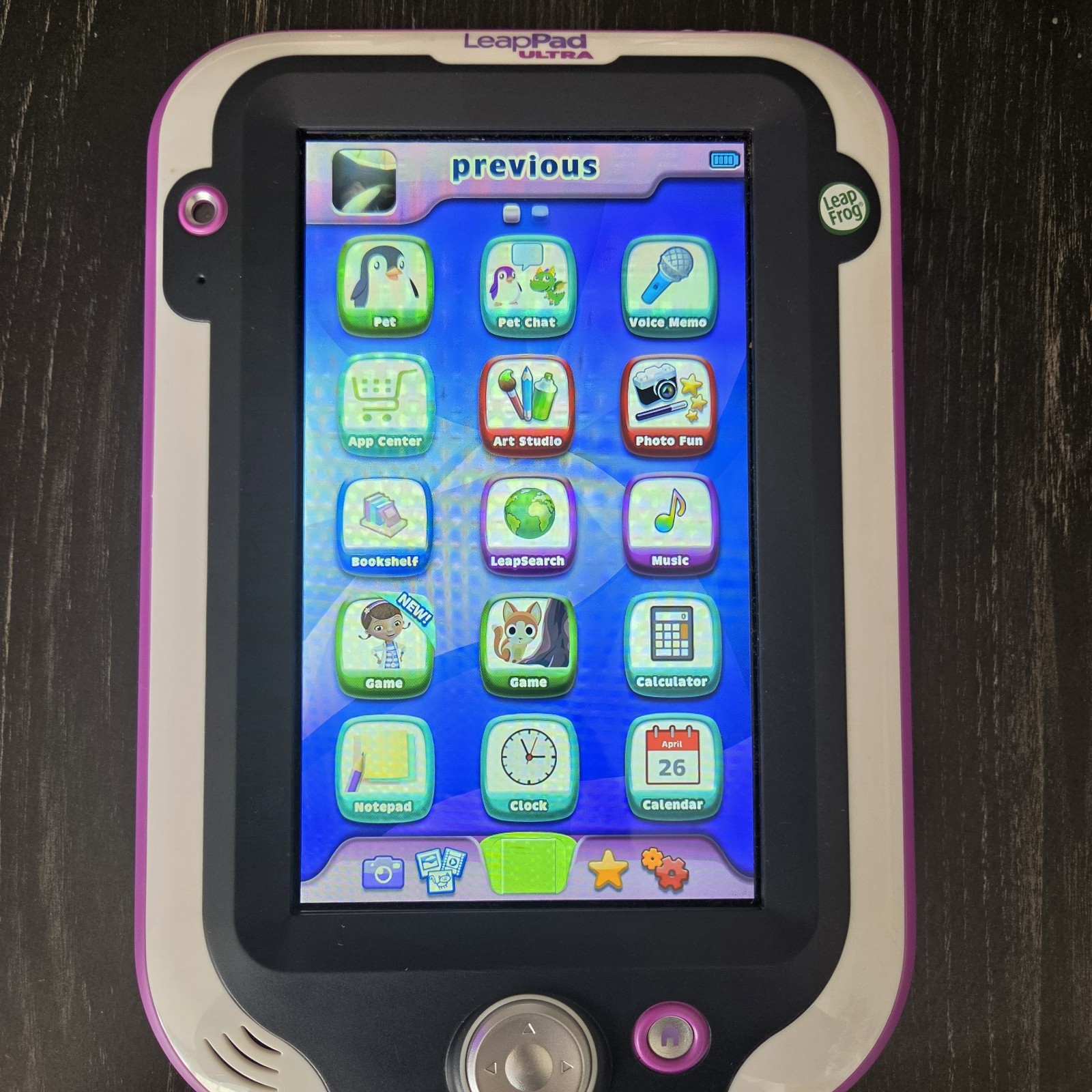Leap Frog Leap Pad Ultra Kids Learning Tablet + Case & 8 Games READ DESCRIPTION!
