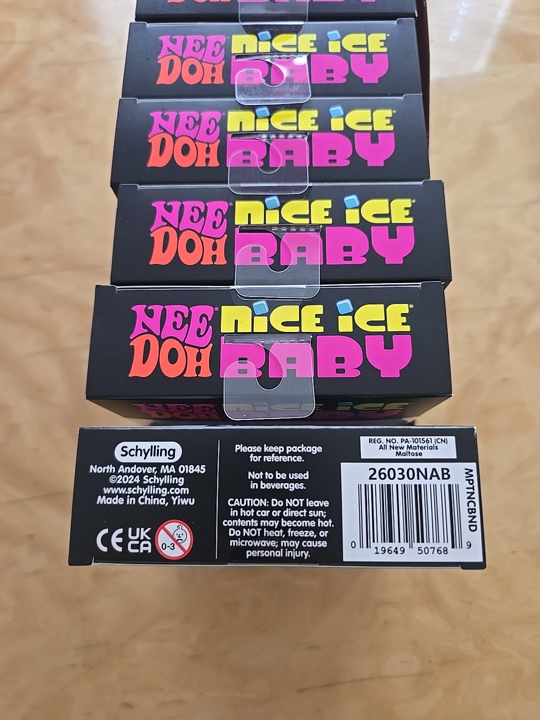 Nee Doh Nice Ice Baby 4 Pack Lot of 6 with Display Box