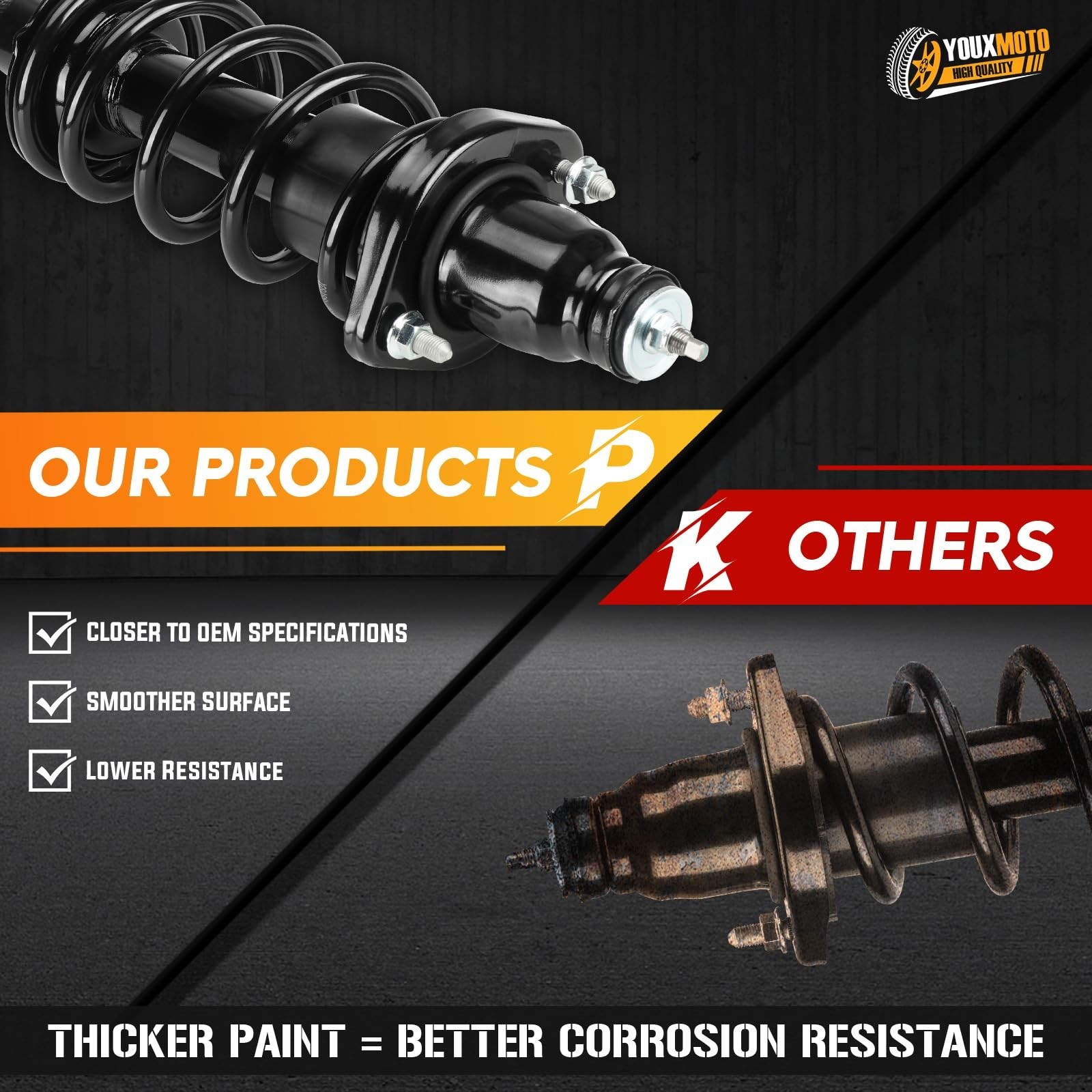 Rear Complete Struts Spring Assembly Shocks Absorbers for Honda Civic 2001 20…