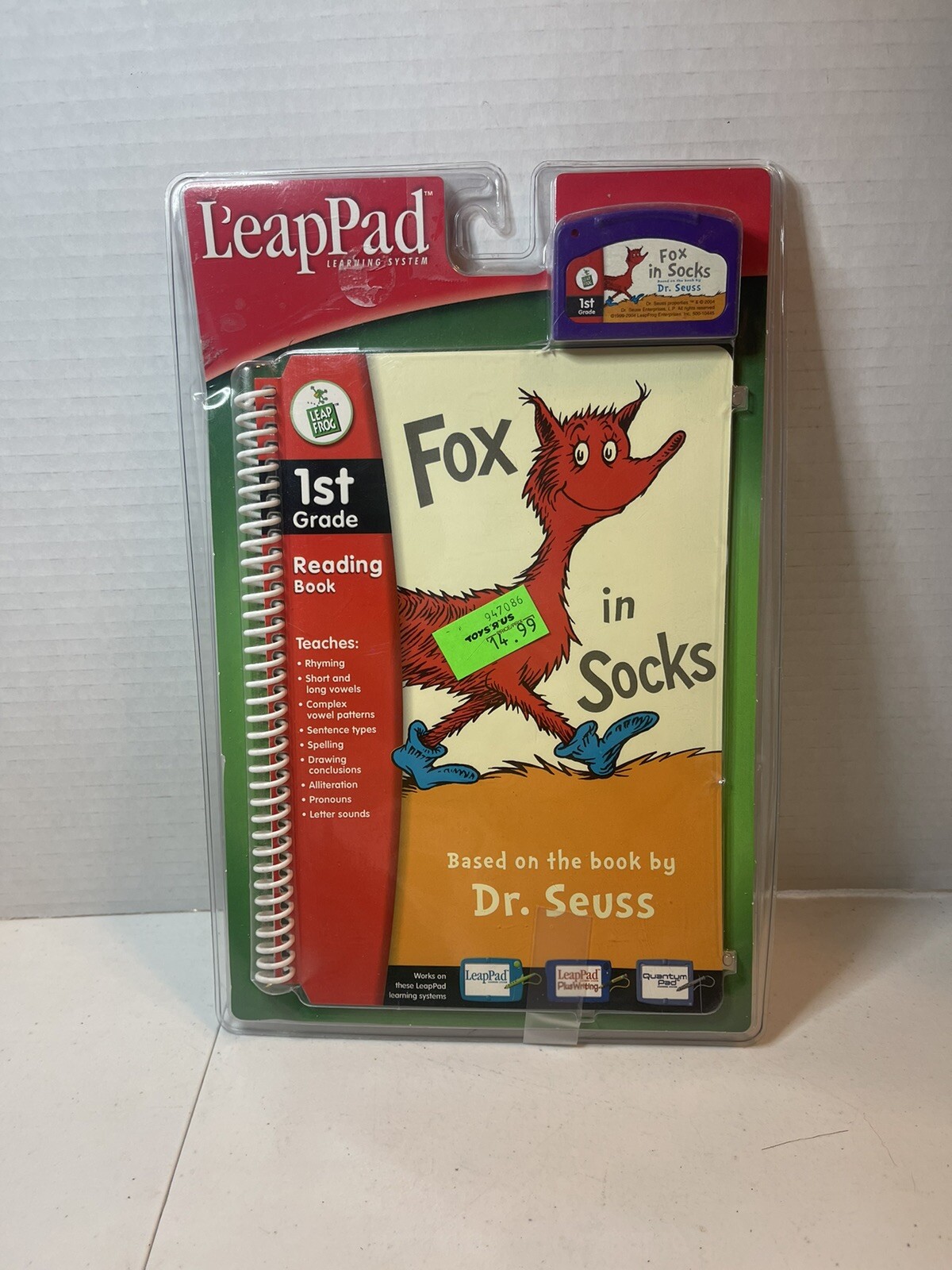 LeapPad Learning System Dr Seuss Fox In Socks NEW