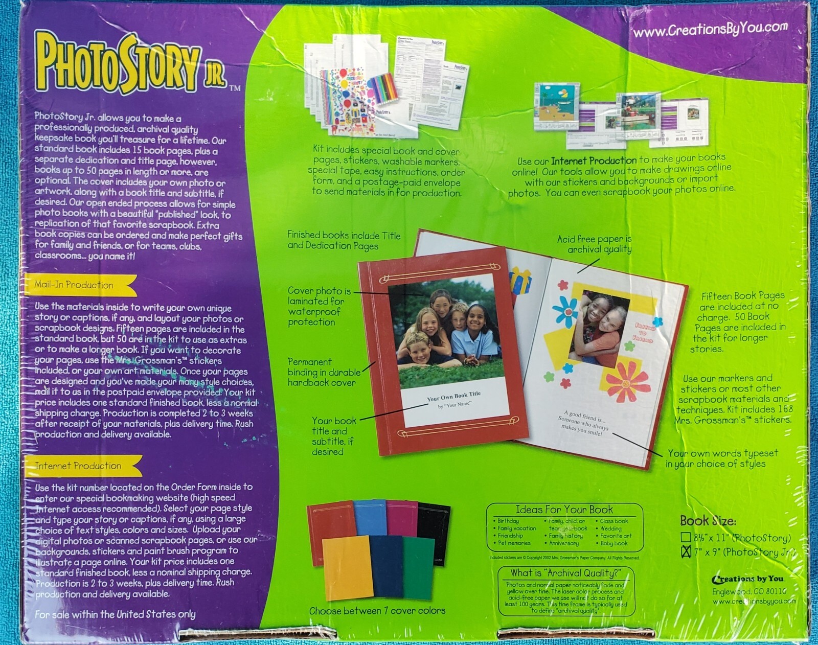 Creations by You Photo Story Jr. Publish Your own Keepsake Photo Book