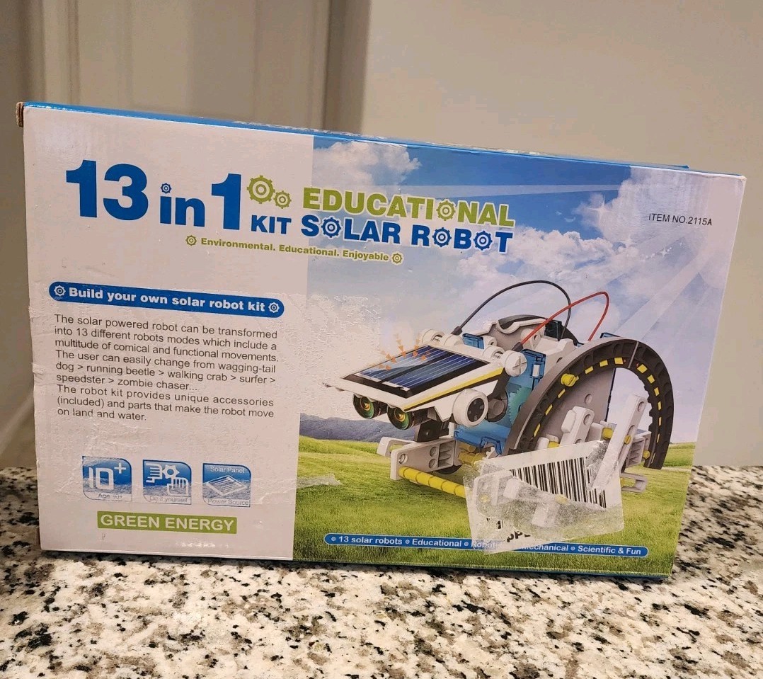 STEM 13-in-1 Solar Power Robot Kit Creation Toy Educational Experiment DIY – NEW
