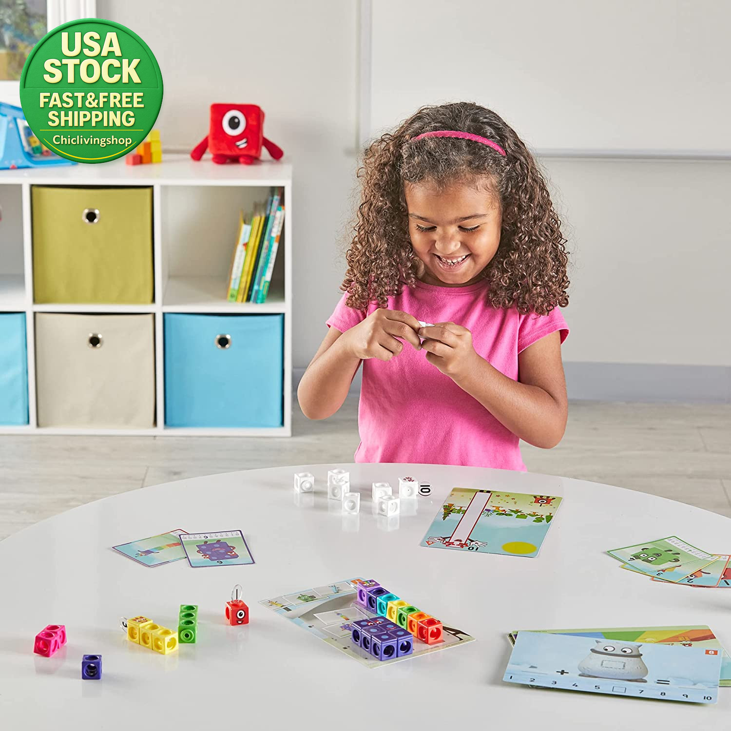 Mathlink Cubes Numberblocks Activity Set 30 Preschool Learning Counting Blocks