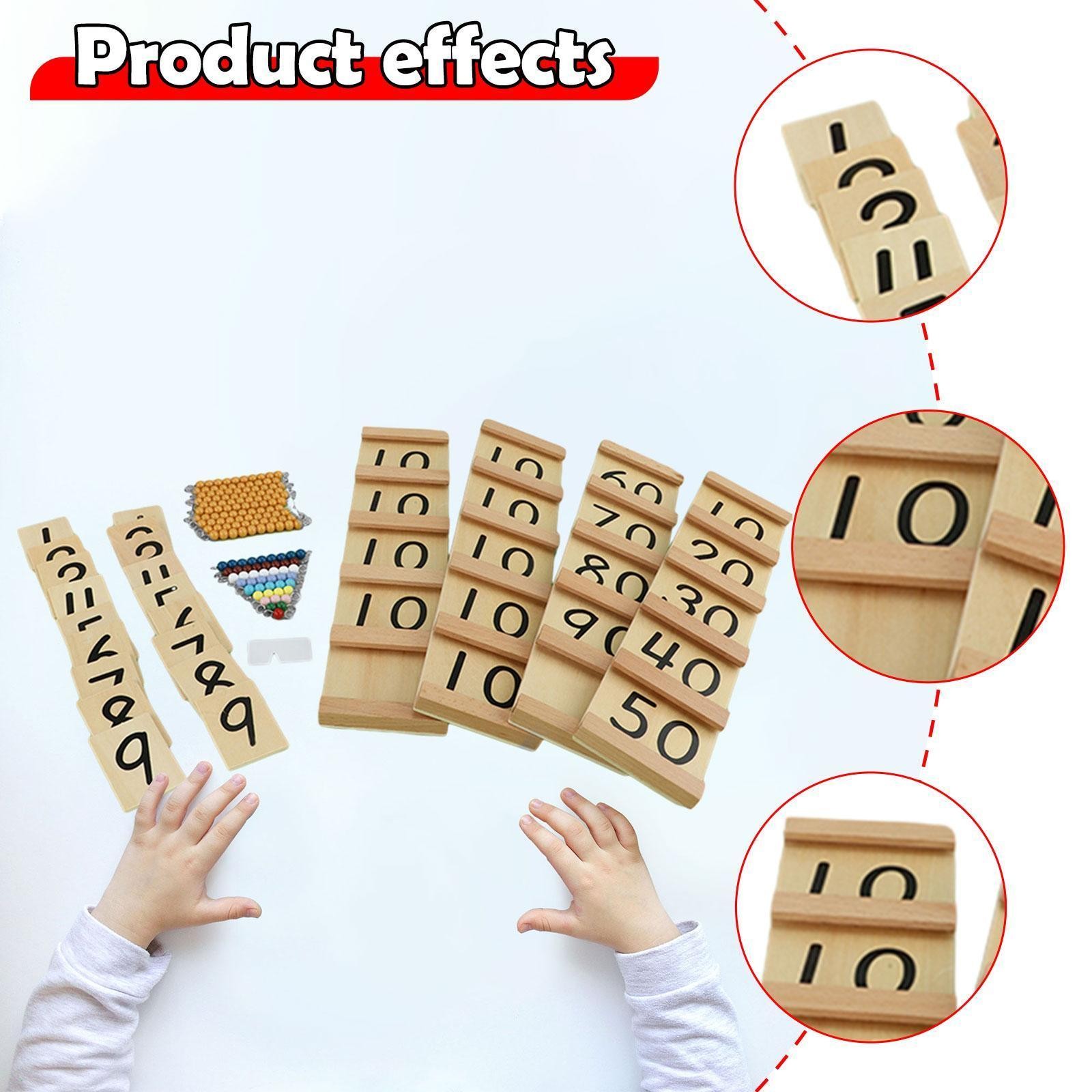 Math Toy Materials Homeschool Teaching Aids for 3+ Year Olds Boys Girls Kids