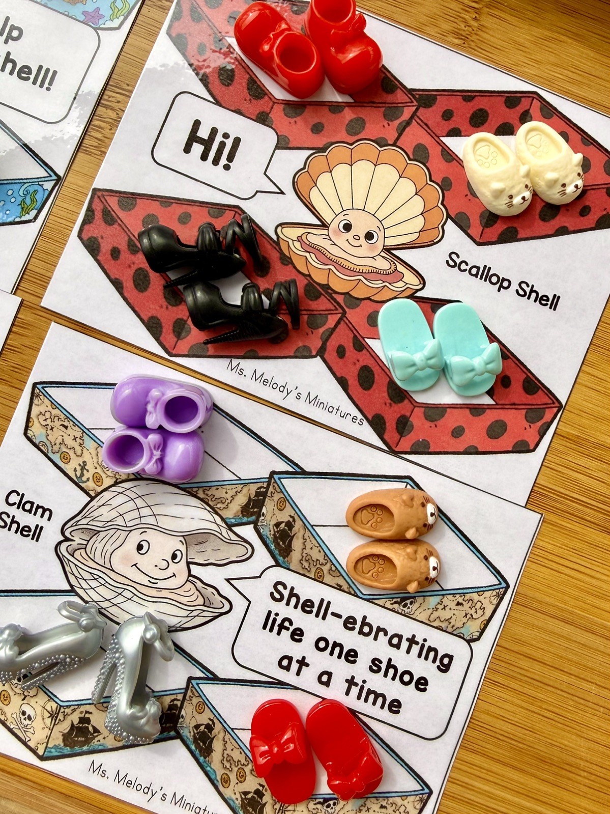 Shark and Shell Shoe Shop Sorting Kit: /sh/ Articulation Sound Speech Therapy