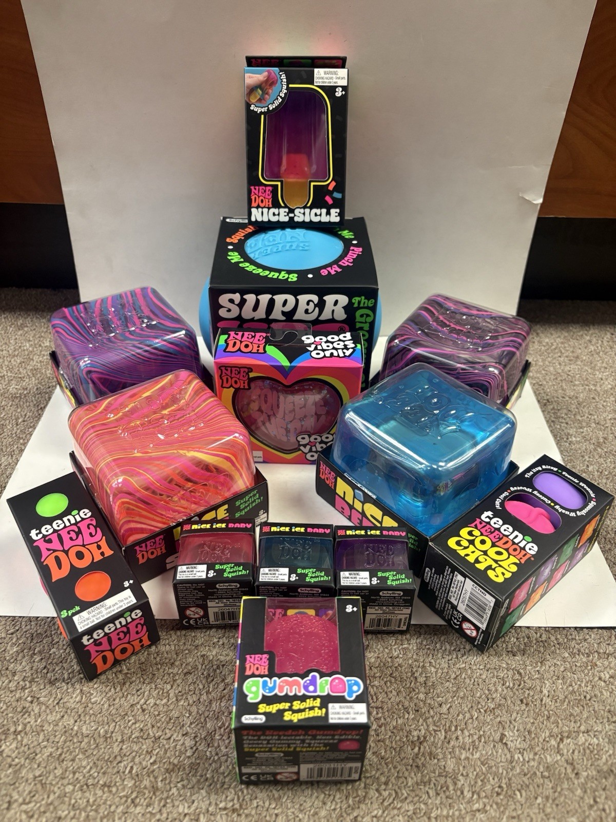 Needoh Lot -Nice Berg Swirls, Super Glob, Cool Cats, Nice-Sicle & More Authentic