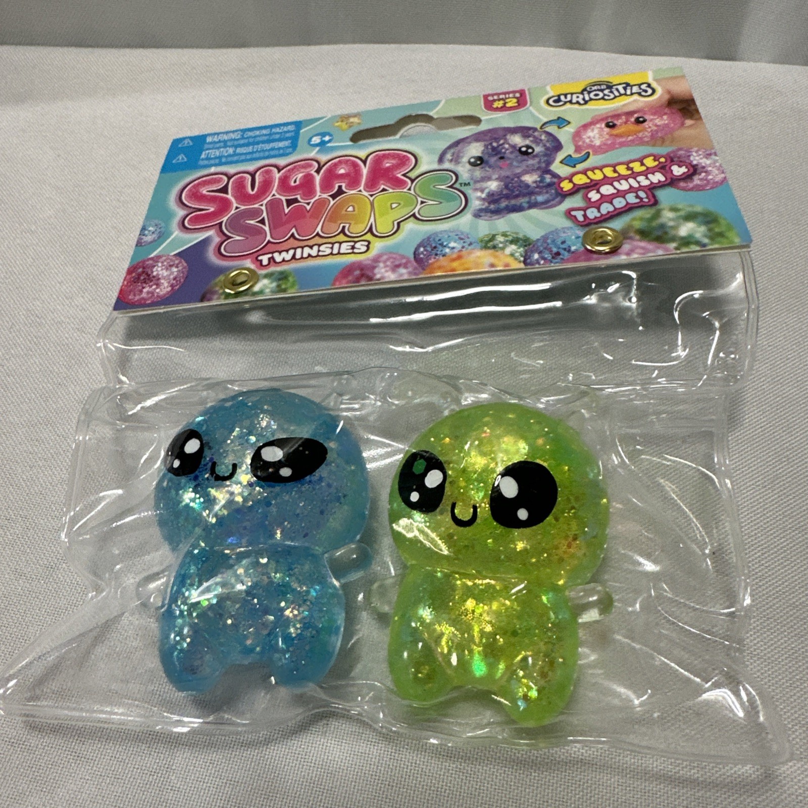 New Sugar Swaps Twinsies Glitter Squishy ORB Curiosities Series 2 Alien Babies