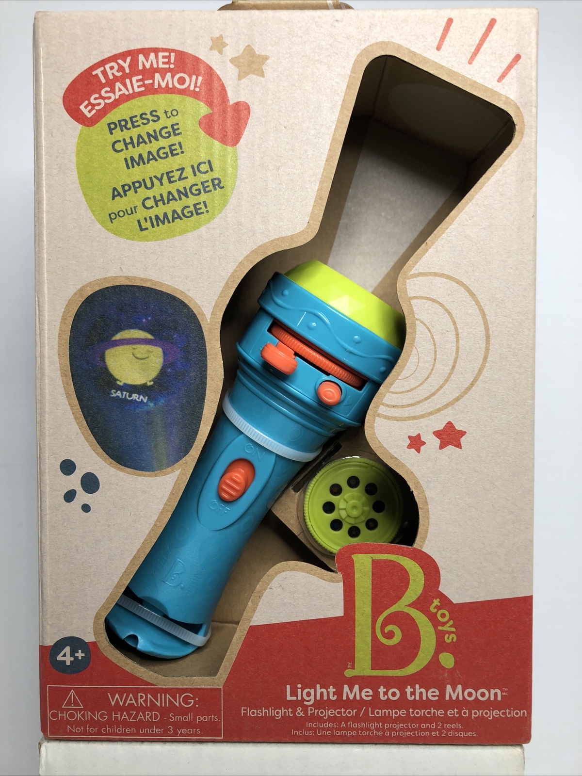 Flashlight and Projector Light Me To The Moon by Maison Battat Inc Btoys STEM