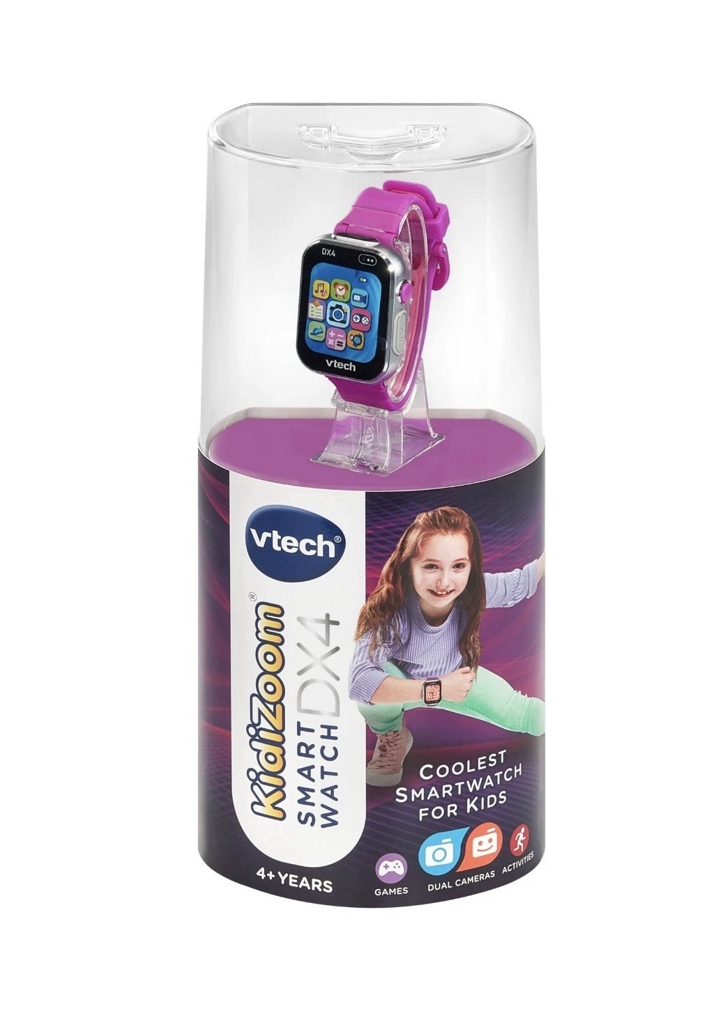 🔥NEW🔥 VTech KidiZoom Smartwatch DX4 Purple Kids Smartwatch