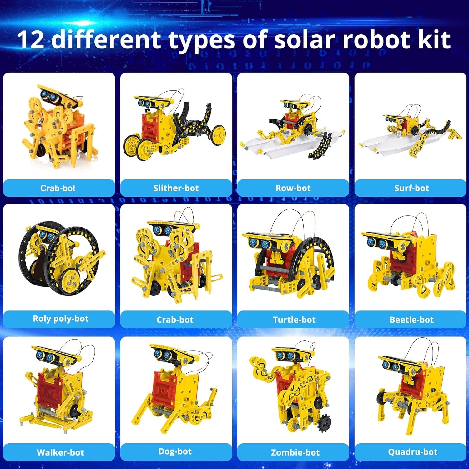 Creative Solar Robot Building Kit for Ages 8-12 – Endless Educational Fun