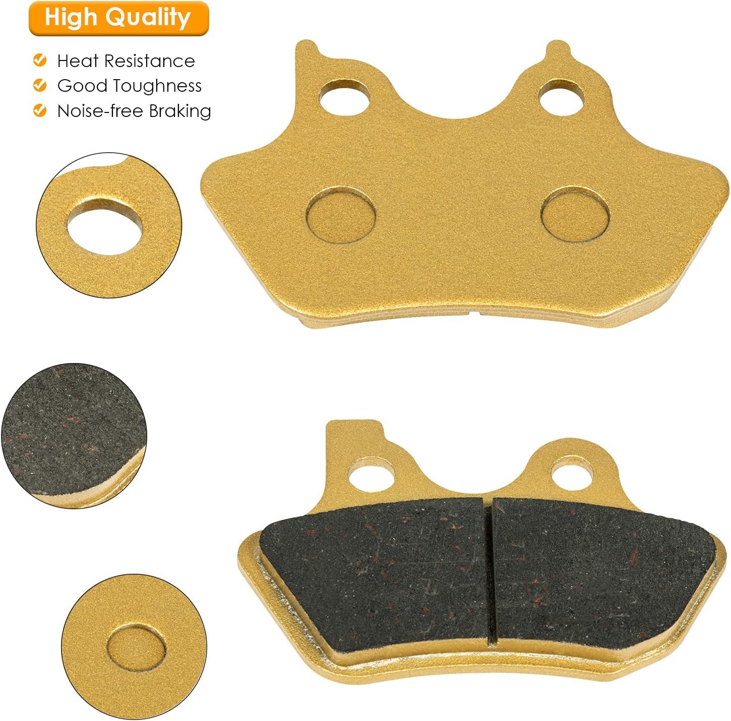 Brake Pads Heavy-duty Ceramics for Harley Davidson 2000-2007 Touring Flhtcu-i El