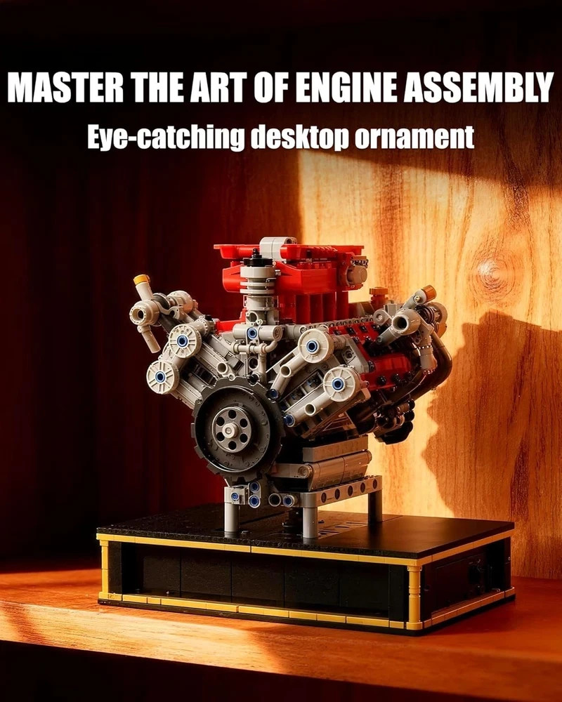 Mini V8 Engine Kits That Runs, Build Your Own V8 Engine Building Set with Motor