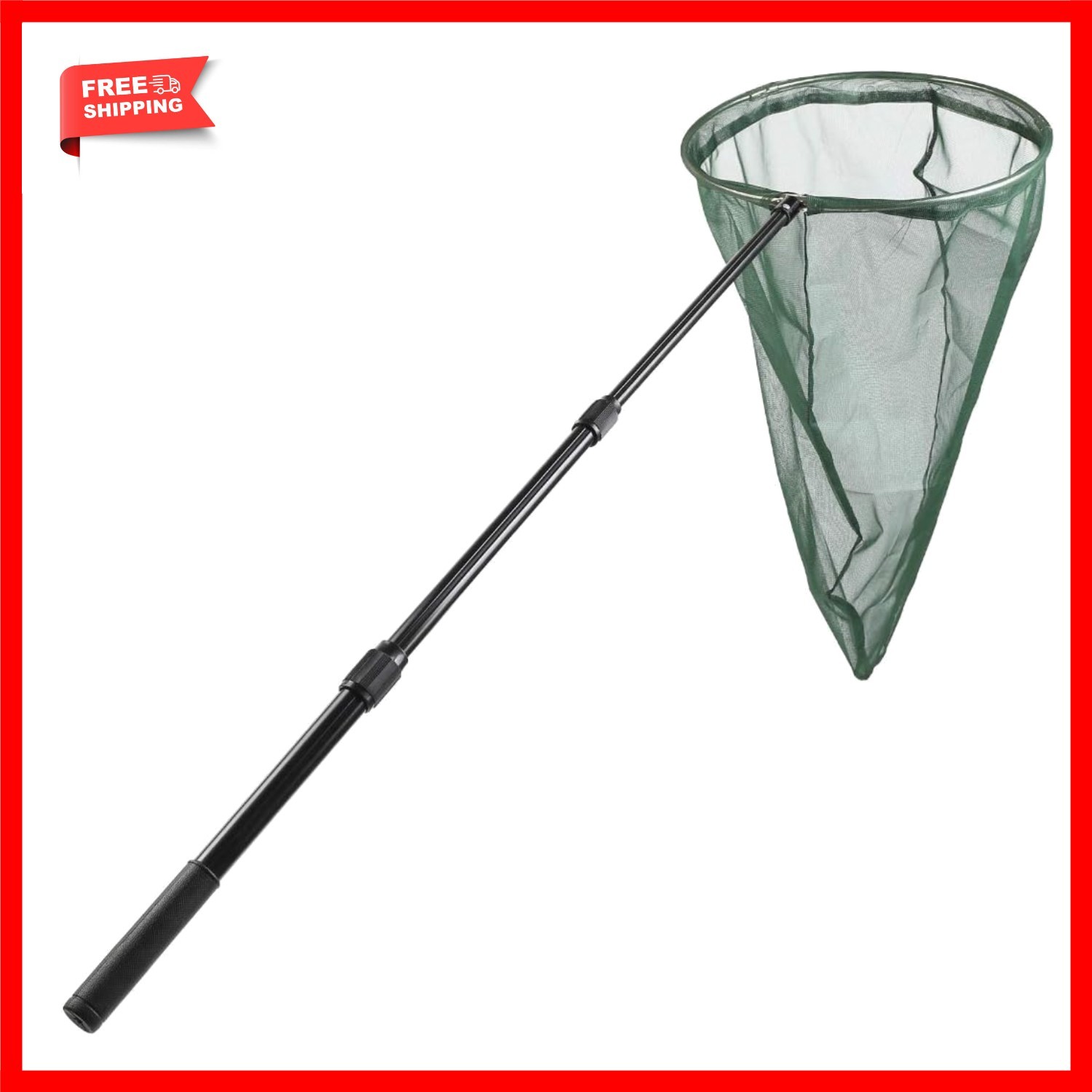 Professional Extendable Insect & Butterfly Net with Stainless Steel Ring