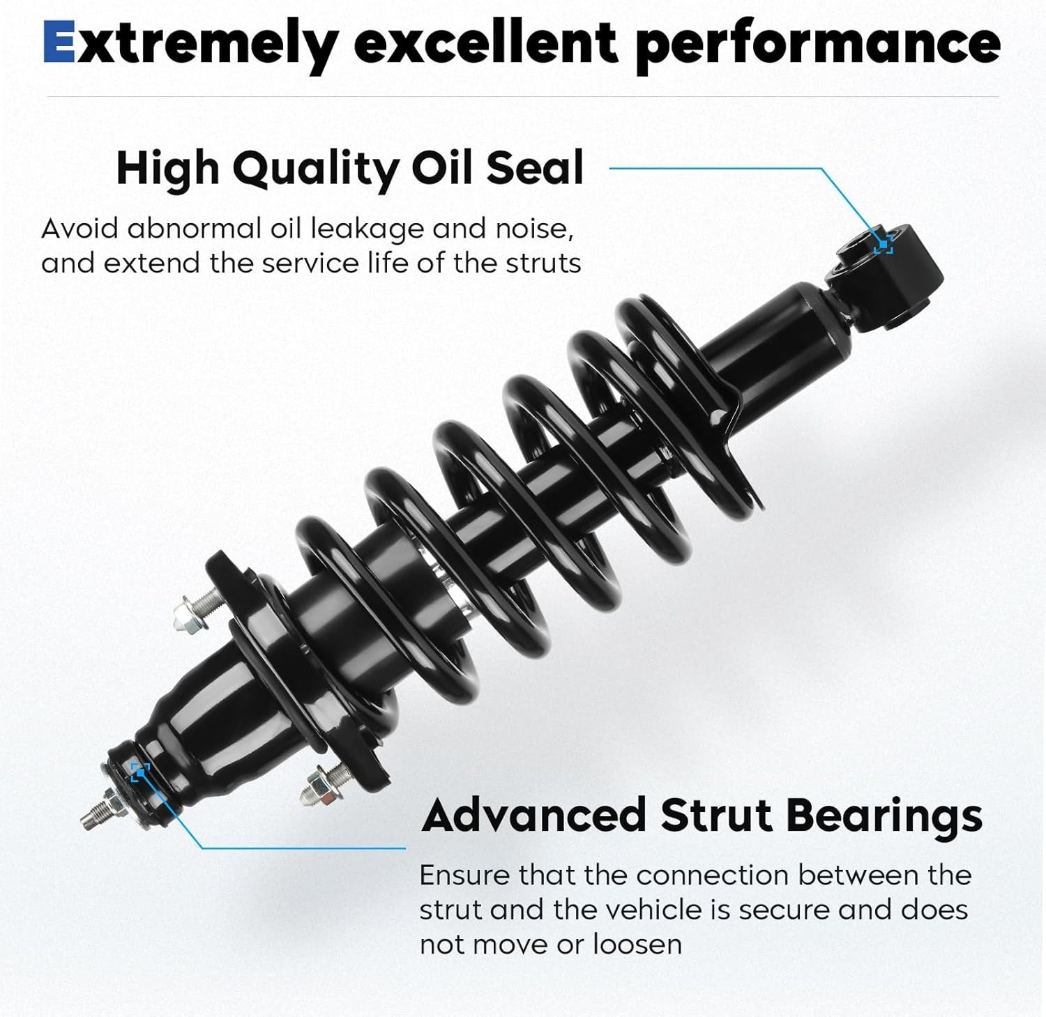 Rear Struts Assembly Fit for 2002-2006 Honda CR-V, Shock Absorber w/Coil Spri…