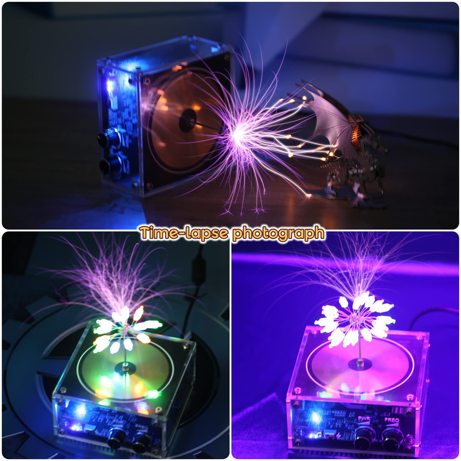 Bluetooth Music Tesla Coil Arc Plasma Loudspeaker Wireless Transmission Exper…