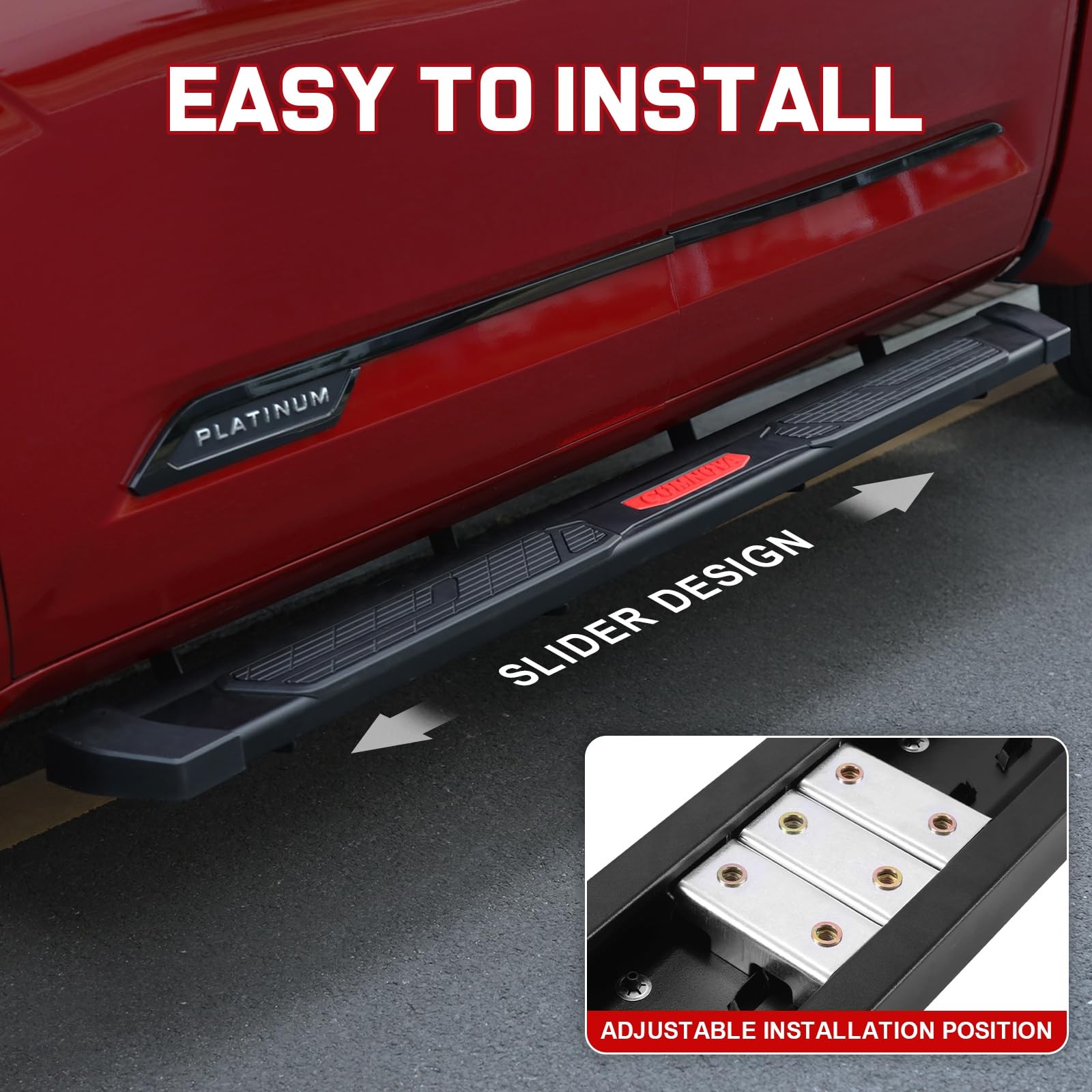 19-26 Chevy Silverado GMC Sierra 1500 2500HD 3500HD Crew Cab 6″ Running Boards