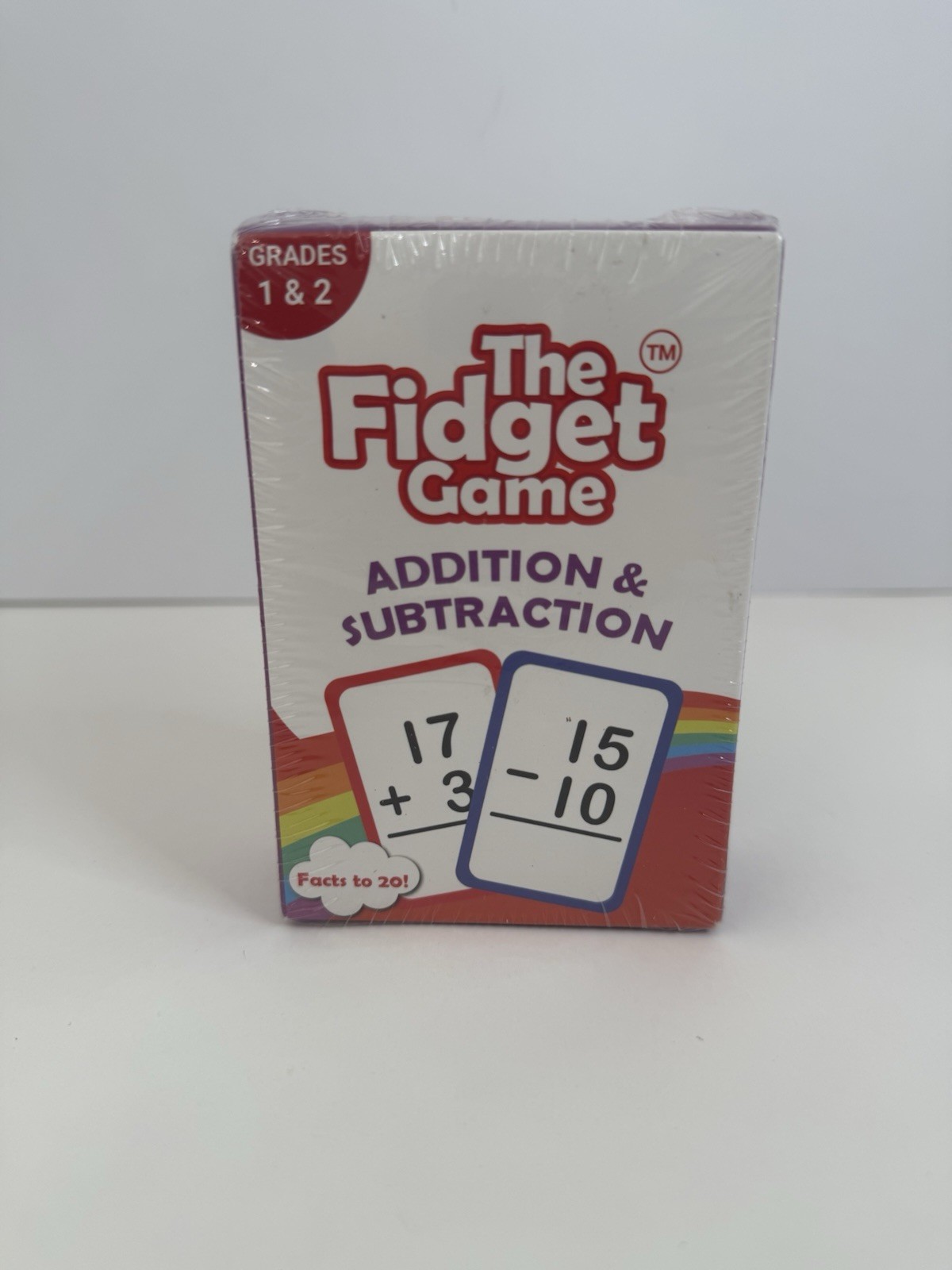 The Fidget Game Addition & Subtraction Grades 1 & 2 Math Flash Cards NEW SEALED
