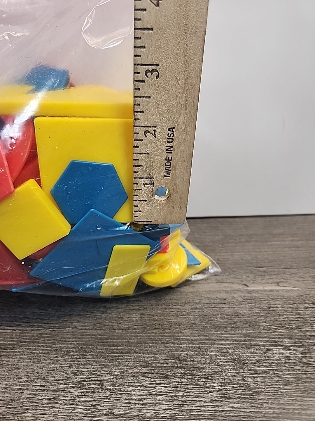 Assortment Of Colorful Tangram Pieces Made Of Plastic