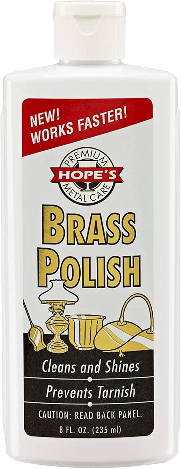 Brass Copper Chrome Silver Polish Cleaner Tarnish Remover 8 Fl Oz
