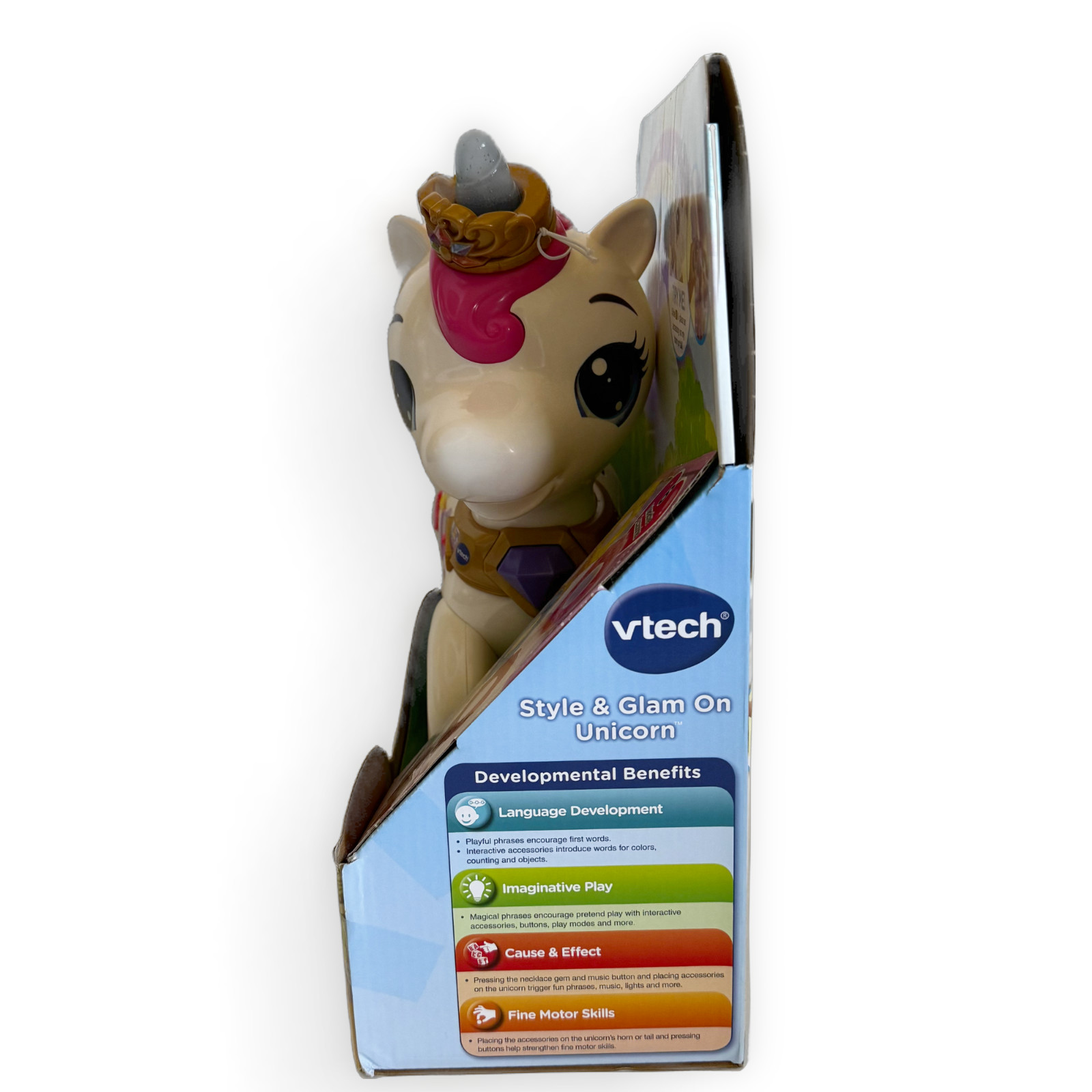 VTech Unicorn Style & Glam On Kids Toy Gift Christmas Birthday Age 18M-Up New