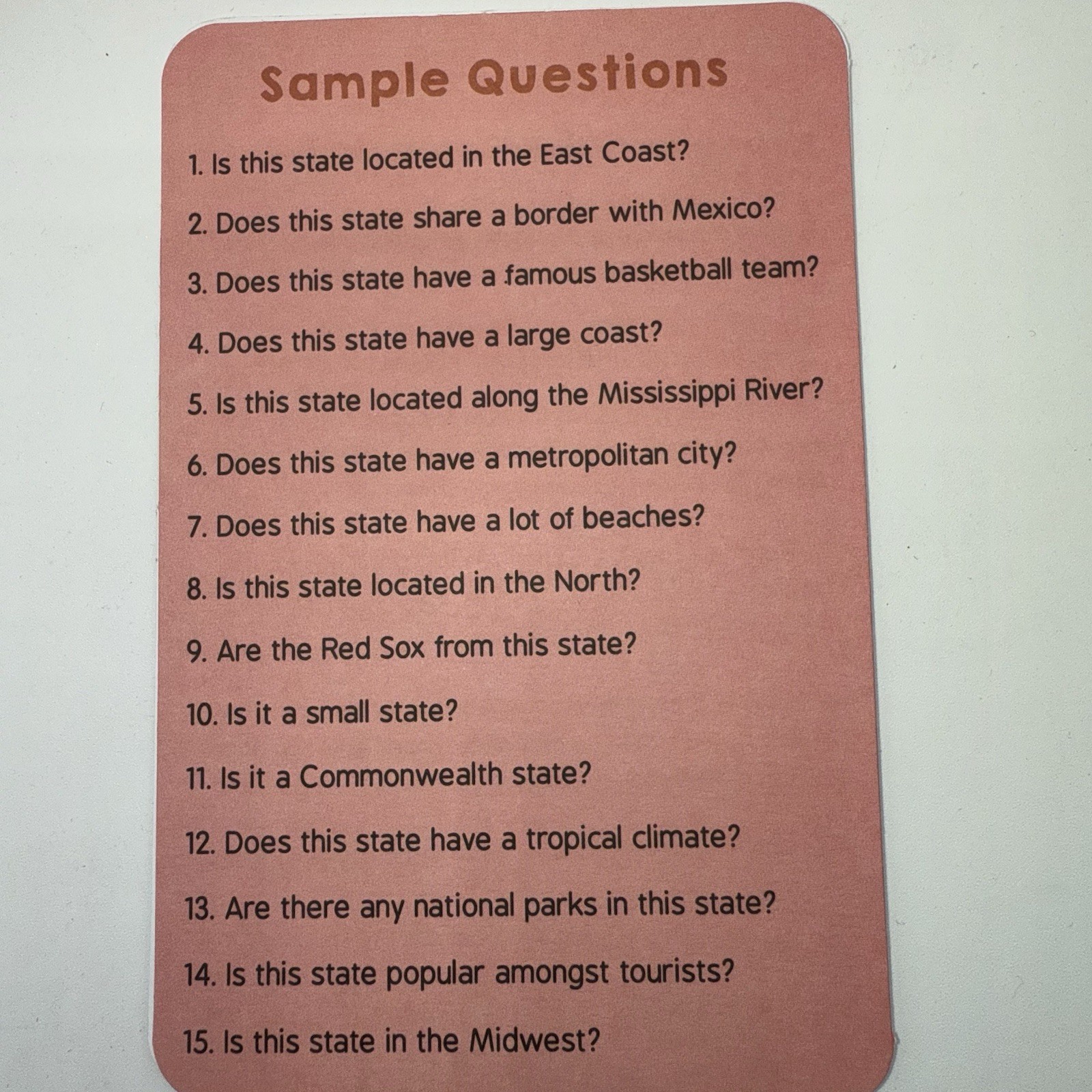 Guess in 10 UNITED STATES OF AMERICA Educational Game NEW! Geography Skillmatics