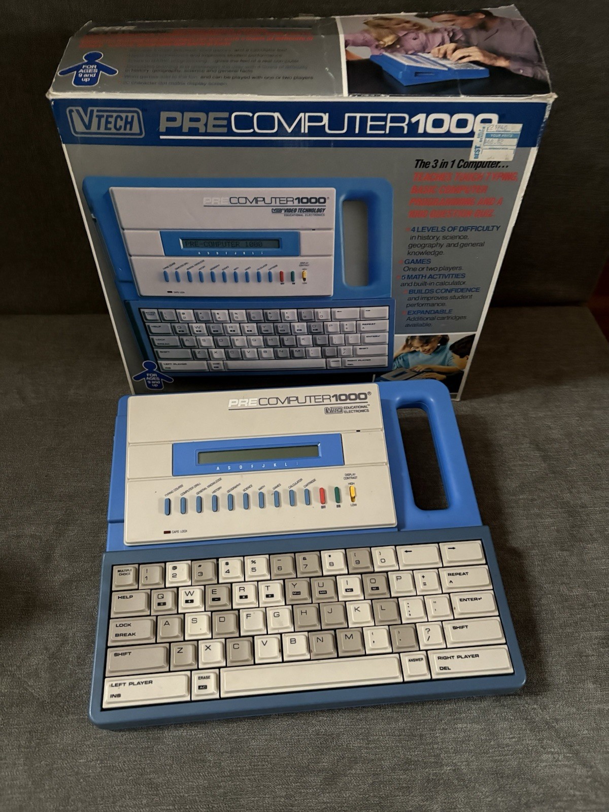VTech PreComputer 1000 Video Technology Educational Electronics Tested