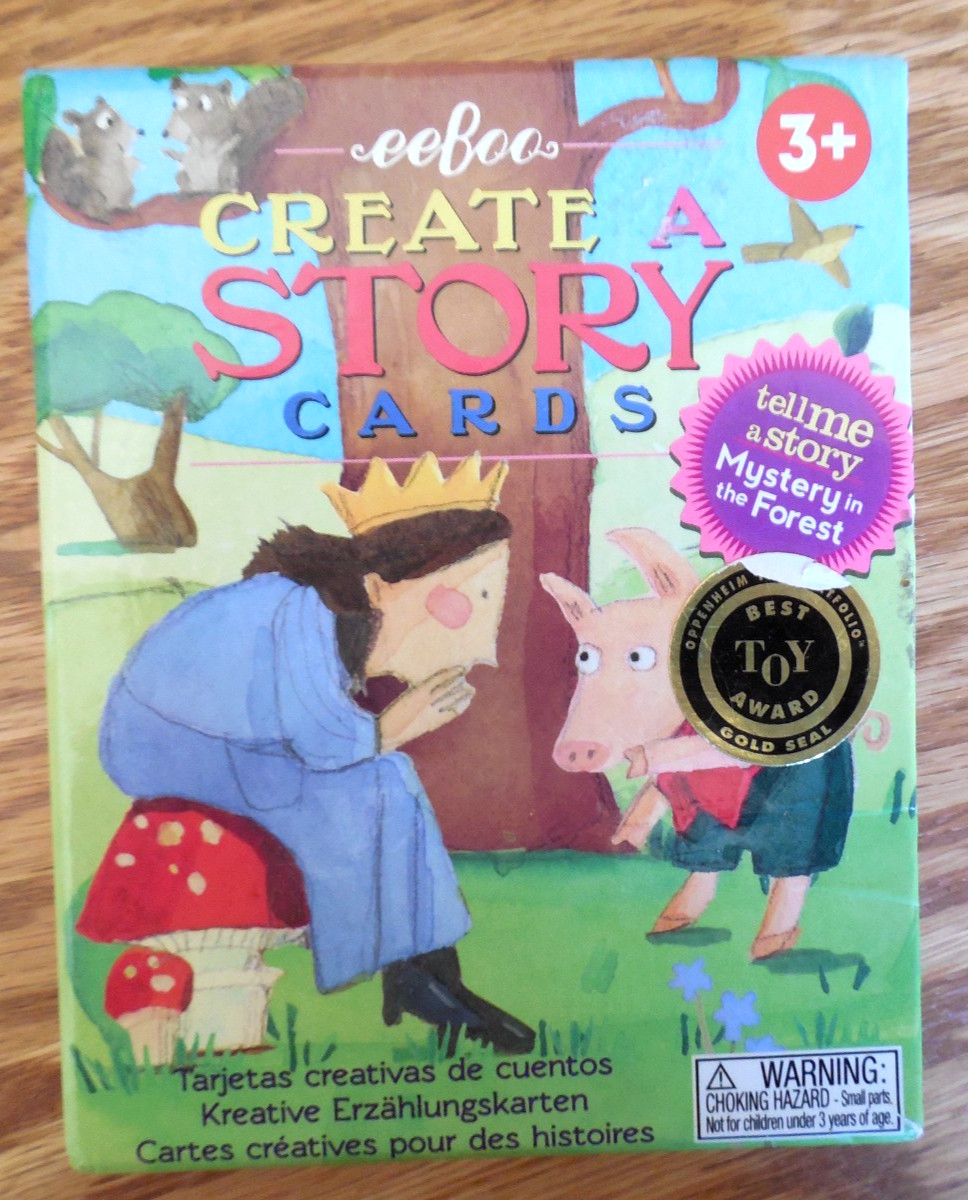 Award-Winning eeBoo Create a Story Cards «Mystery in the Forest» w 36 Flashcards