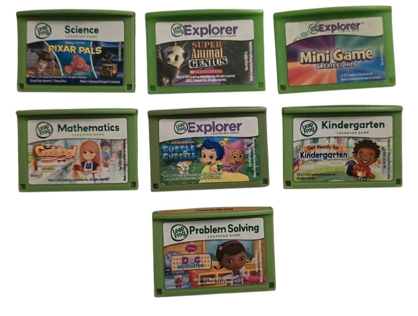 Leap Frog Explorer Game Cartridges Pack of 7