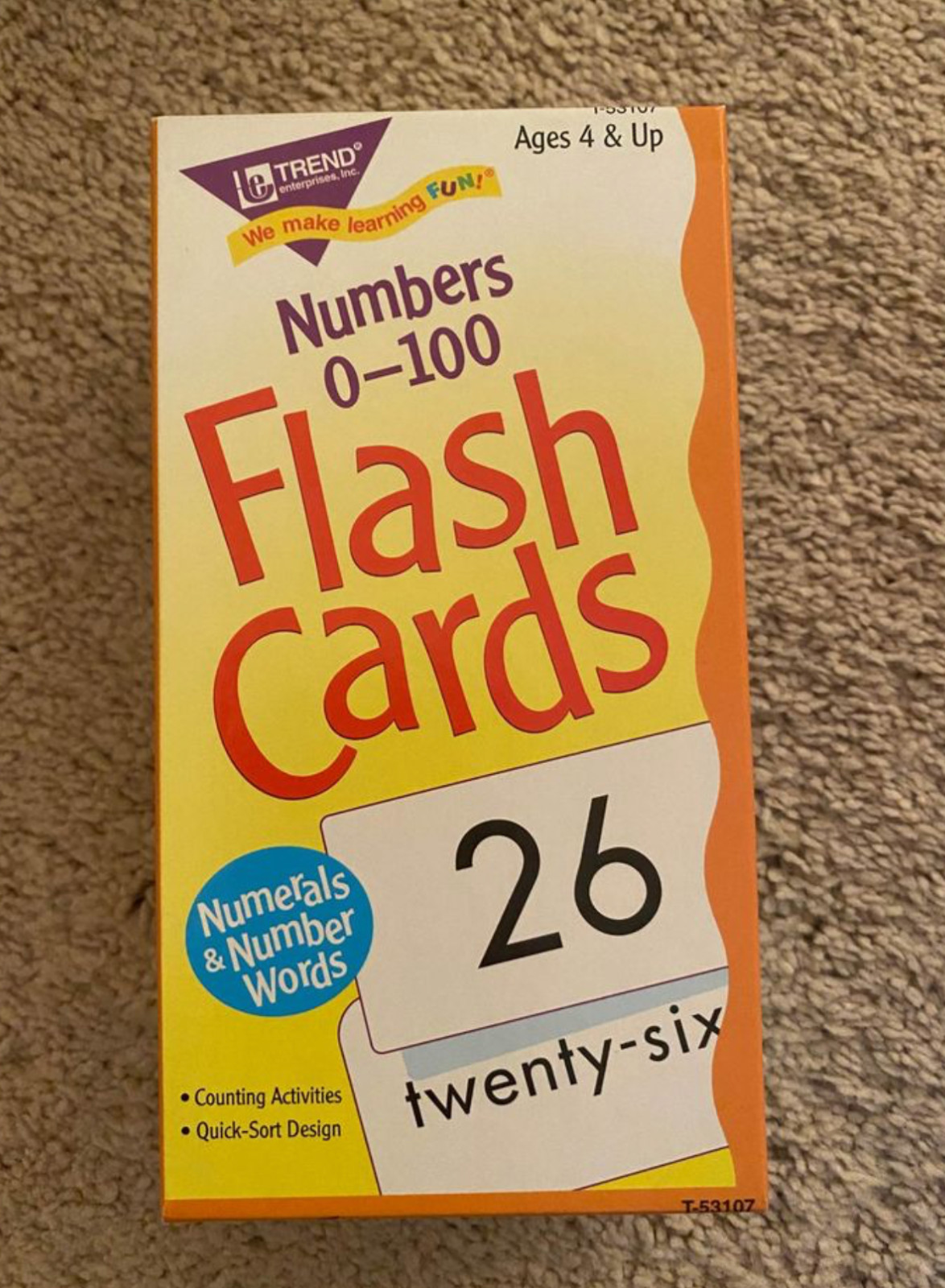 Kids Learning to Count Numbers 0-100 Flash Cards (Ages 4 & Up)