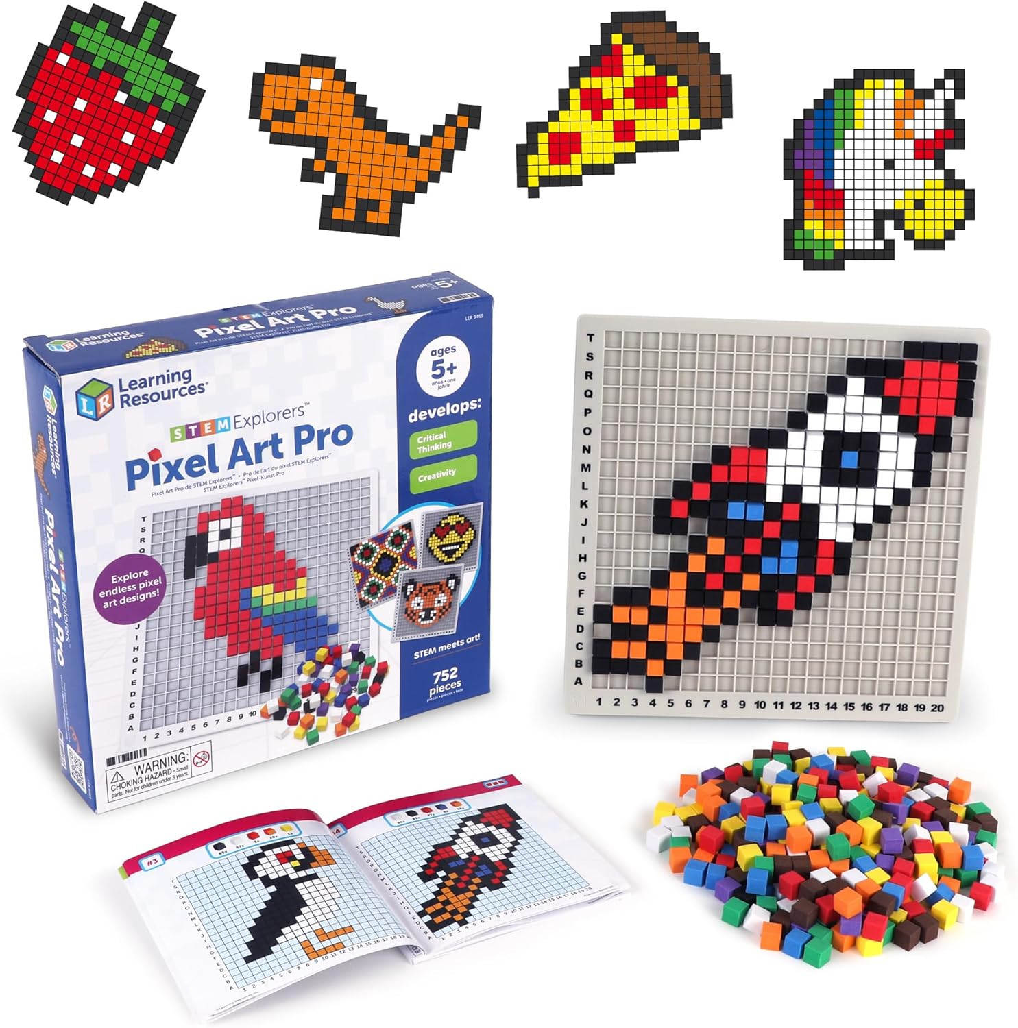 STEM Explorers Pixel Art Pro – Critical Thinking, Math Manipulatives, Problem So