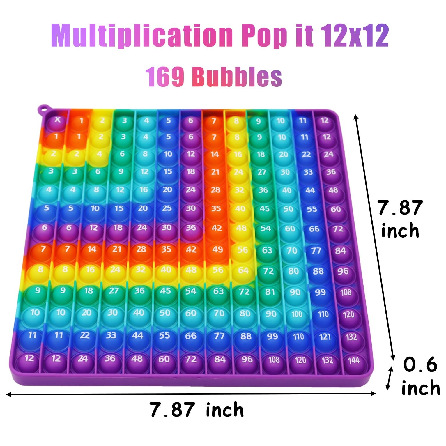 Multiplication 12×12, Addition 1-12, Math Rainbow
